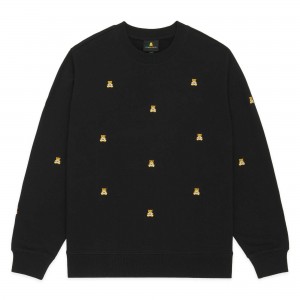 Black Teddy Fresh Many Bears Sweatshirt | RNDCFM891