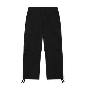 Black Teddy Fresh Zip Away Cargo Pants | EKTSGM054