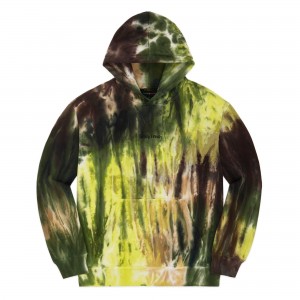 Green Teddy Fresh Ice Dye Hoodie | RDQSUX417