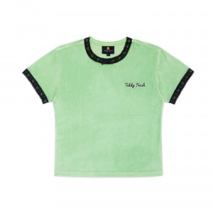 Mint Teddy Fresh Mint Velour Tee | YFIQNT378