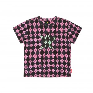 Multi Teddy Fresh Painted Argyle Tee | HIWFPV297