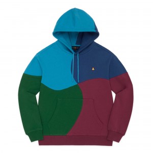 Multi Teddy Fresh Wave Patchwork Hoodie | HOZBSR978