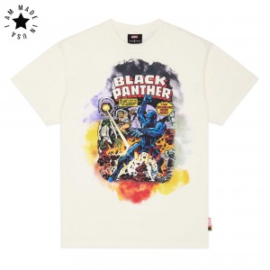 Natural Teddy Fresh TF x Marvel Black Panther Tee | HEWVCI694