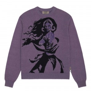 Purple Teddy Fresh TF x Magic: The Gathering Liliana Of The Dark Realms Sweater | USJMCP867