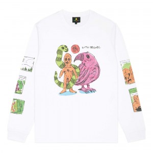 White Teddy Fresh TF x Samuel Finch Tee | MQUBNC153