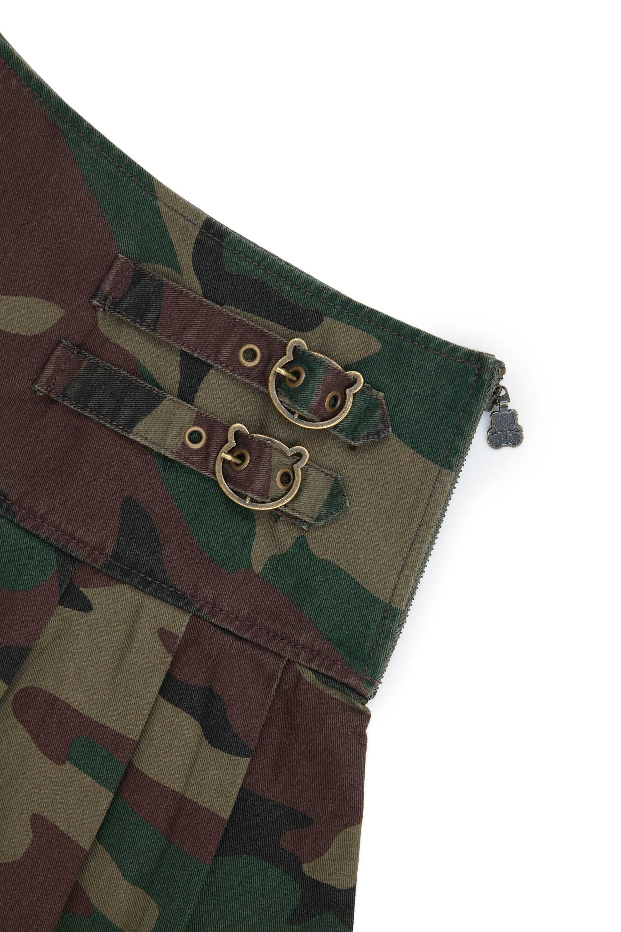 Army Teddy Fresh Bear Buckle Mini Skirt | ECWBNT310