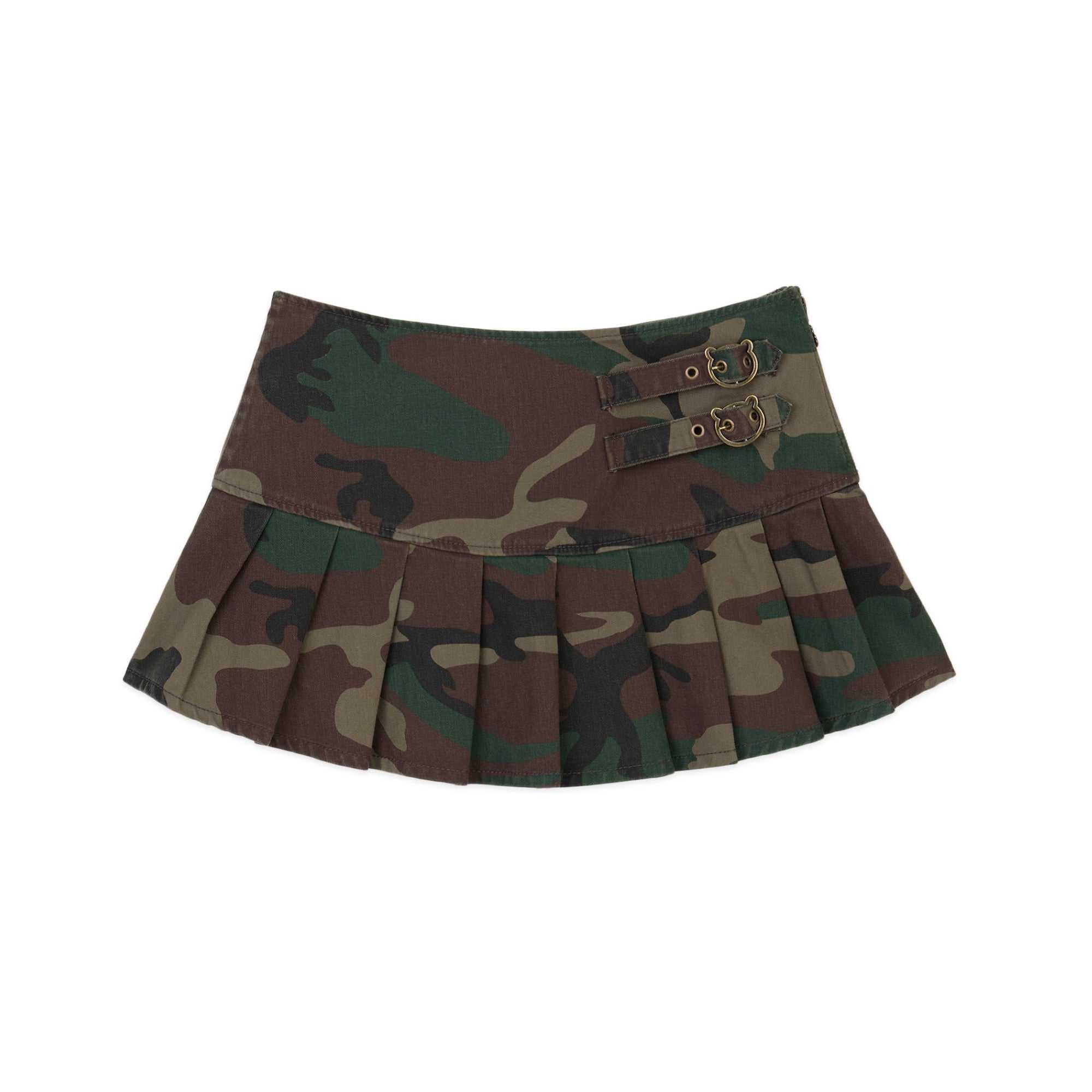 Army Teddy Fresh Bear Buckle Mini Skirt | ECWBNT310