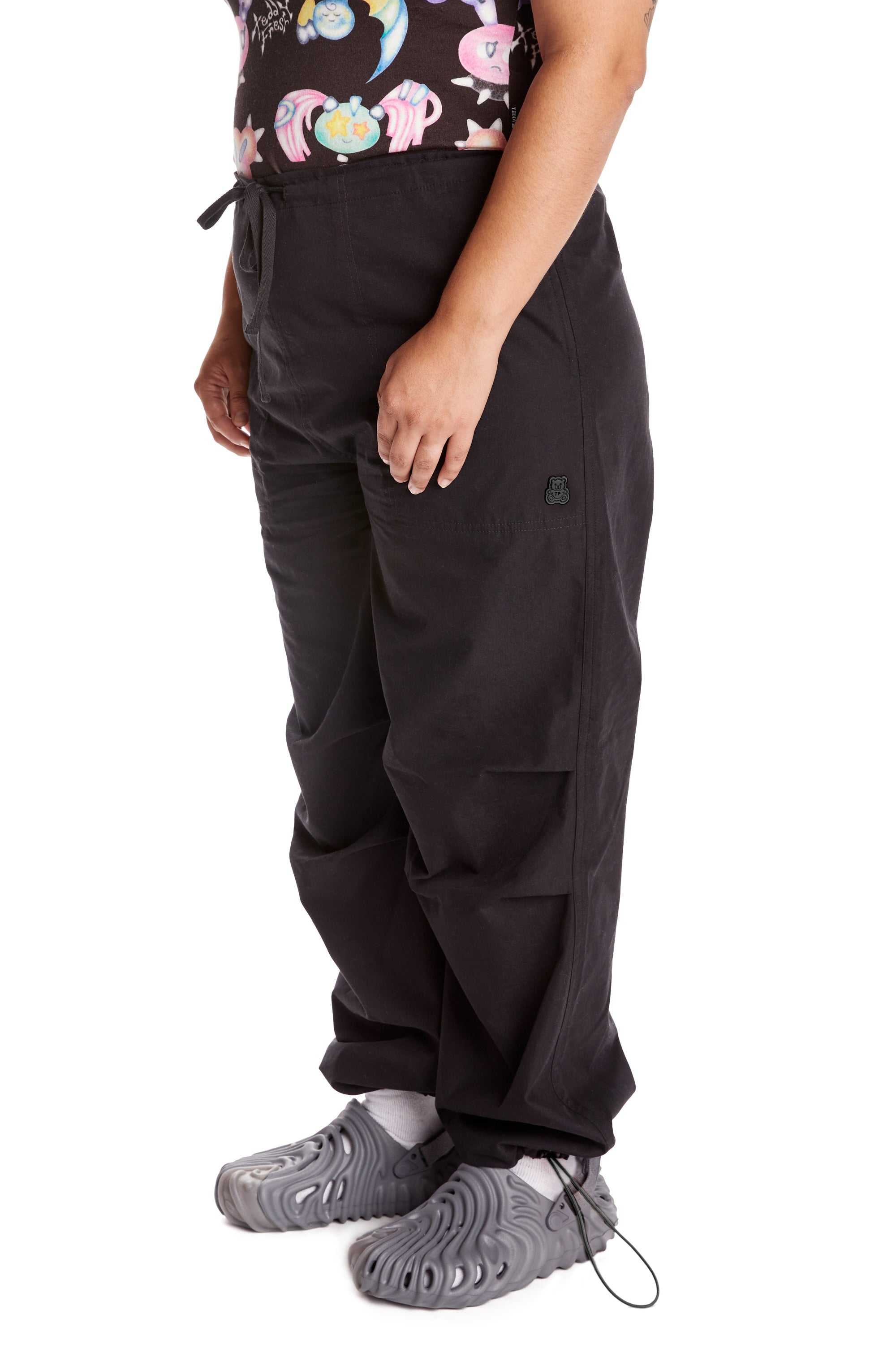 Black Teddy Fresh Baggy Poplin Pant | XSJOAE701