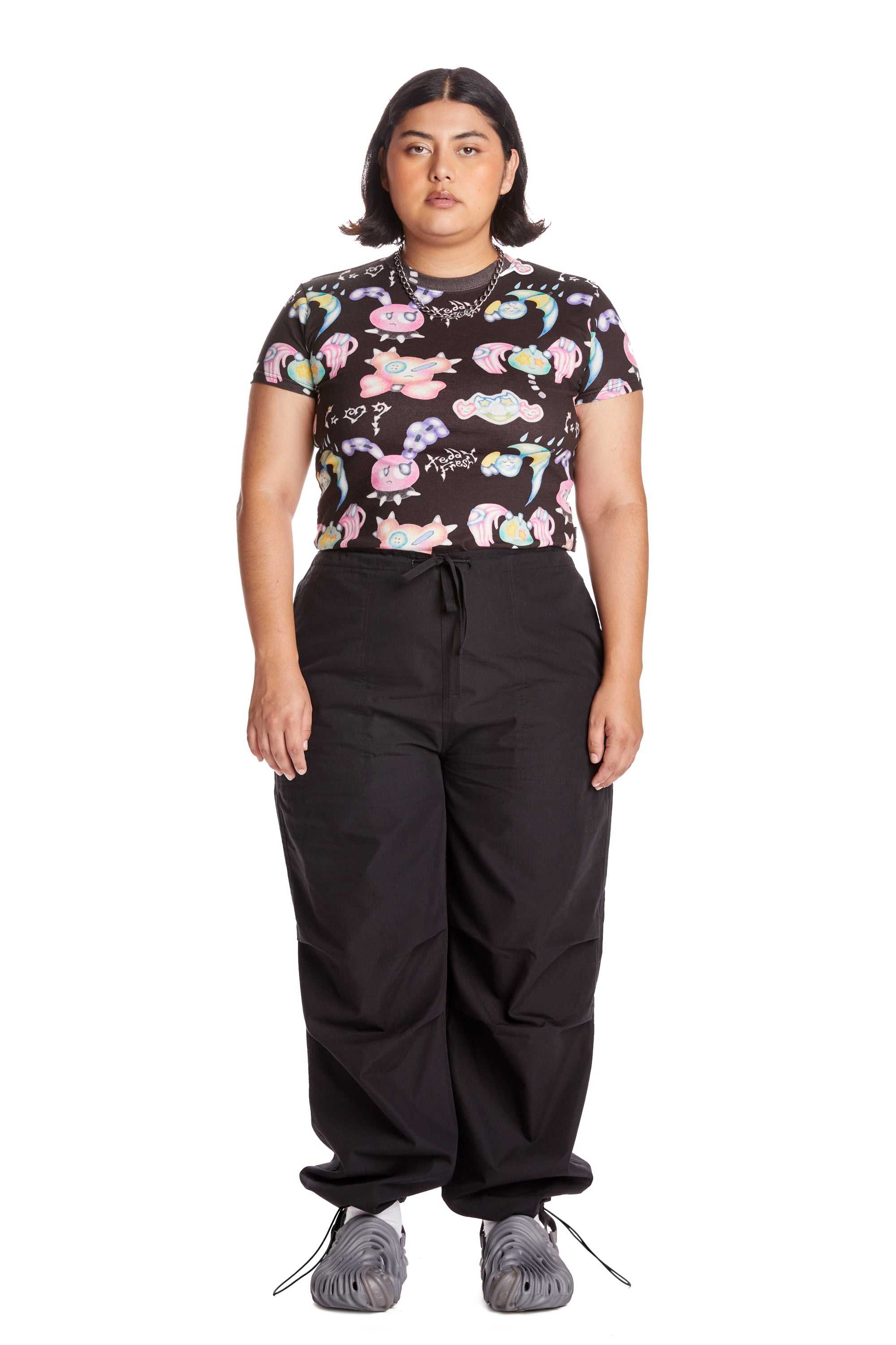 Black Teddy Fresh Baggy Poplin Pant | XSJOAE701