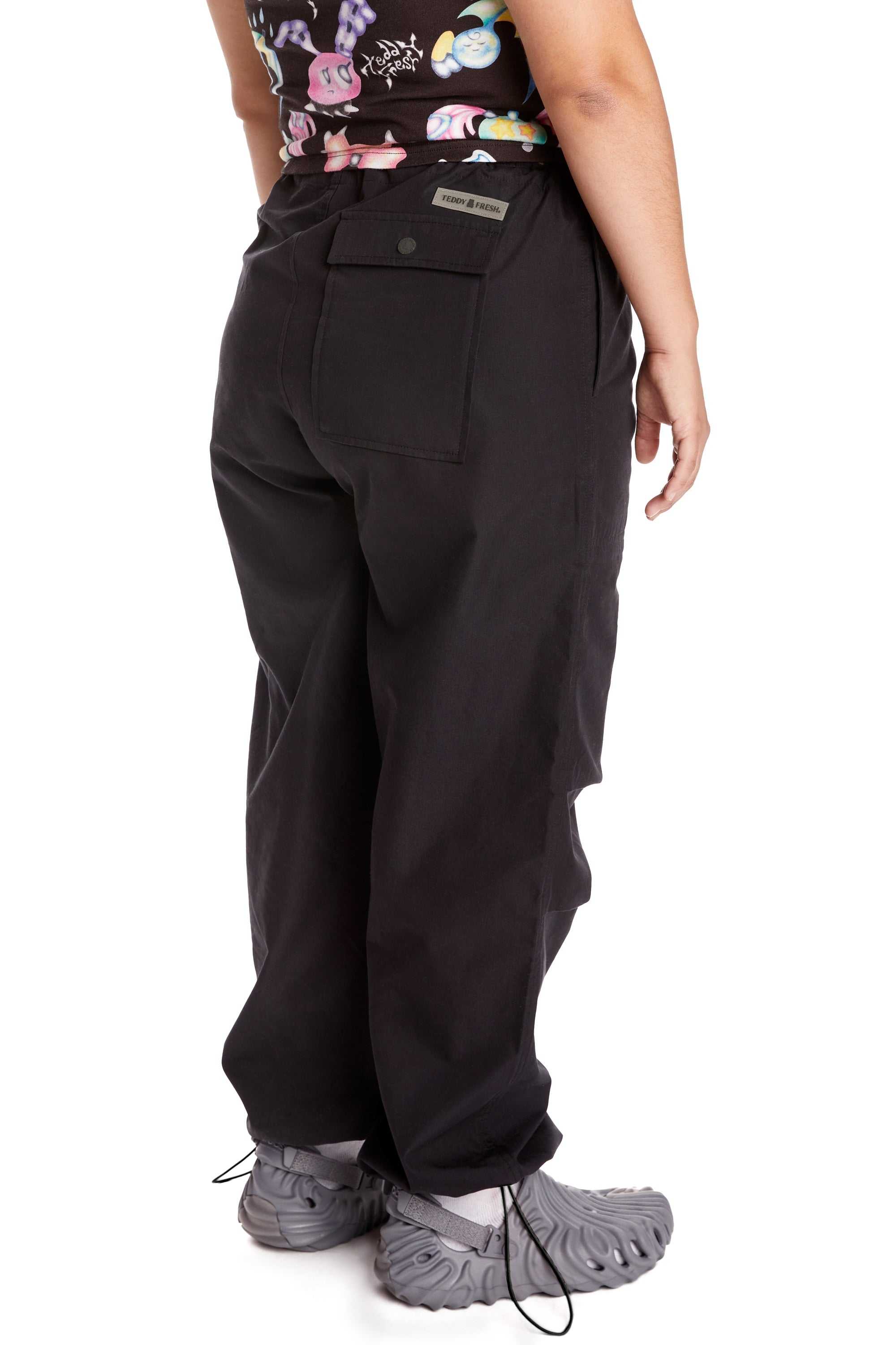 Black Teddy Fresh Baggy Poplin Pant | XSJOAE701