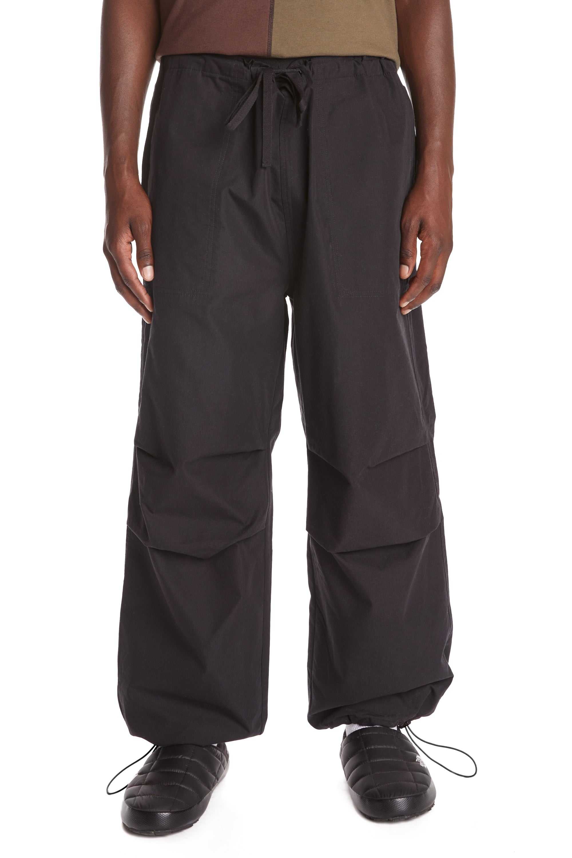 Black Teddy Fresh Baggy Poplin Pant | XSJOAE701