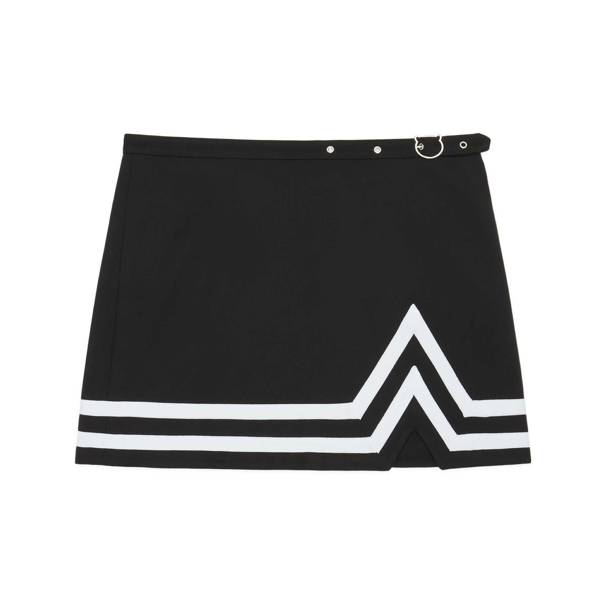 Black Teddy Fresh Bear Buckle Cheer Skirt | IJYWRU192