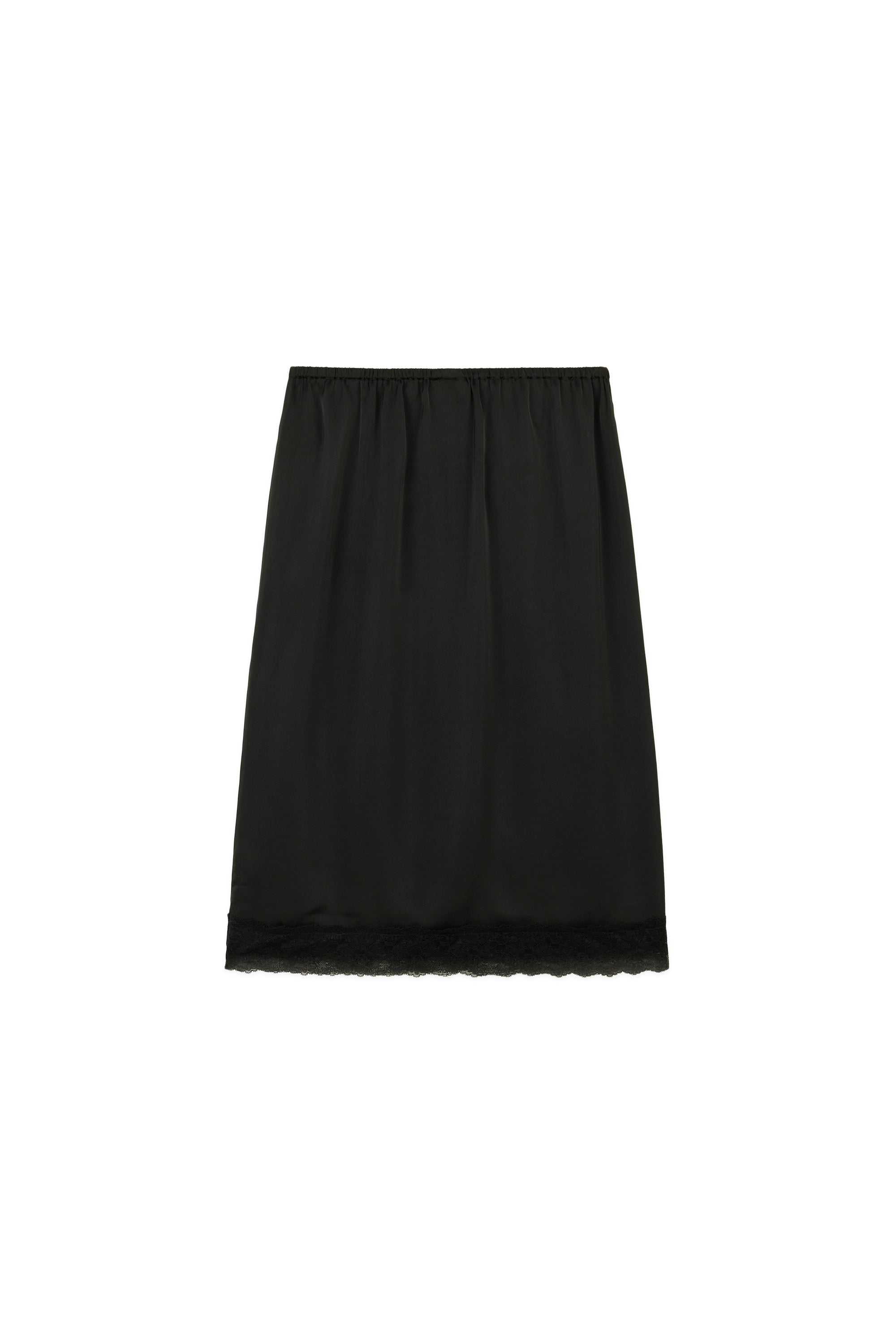 Black Teddy Fresh Bear Lace Satin Skirt | SJDQUW793