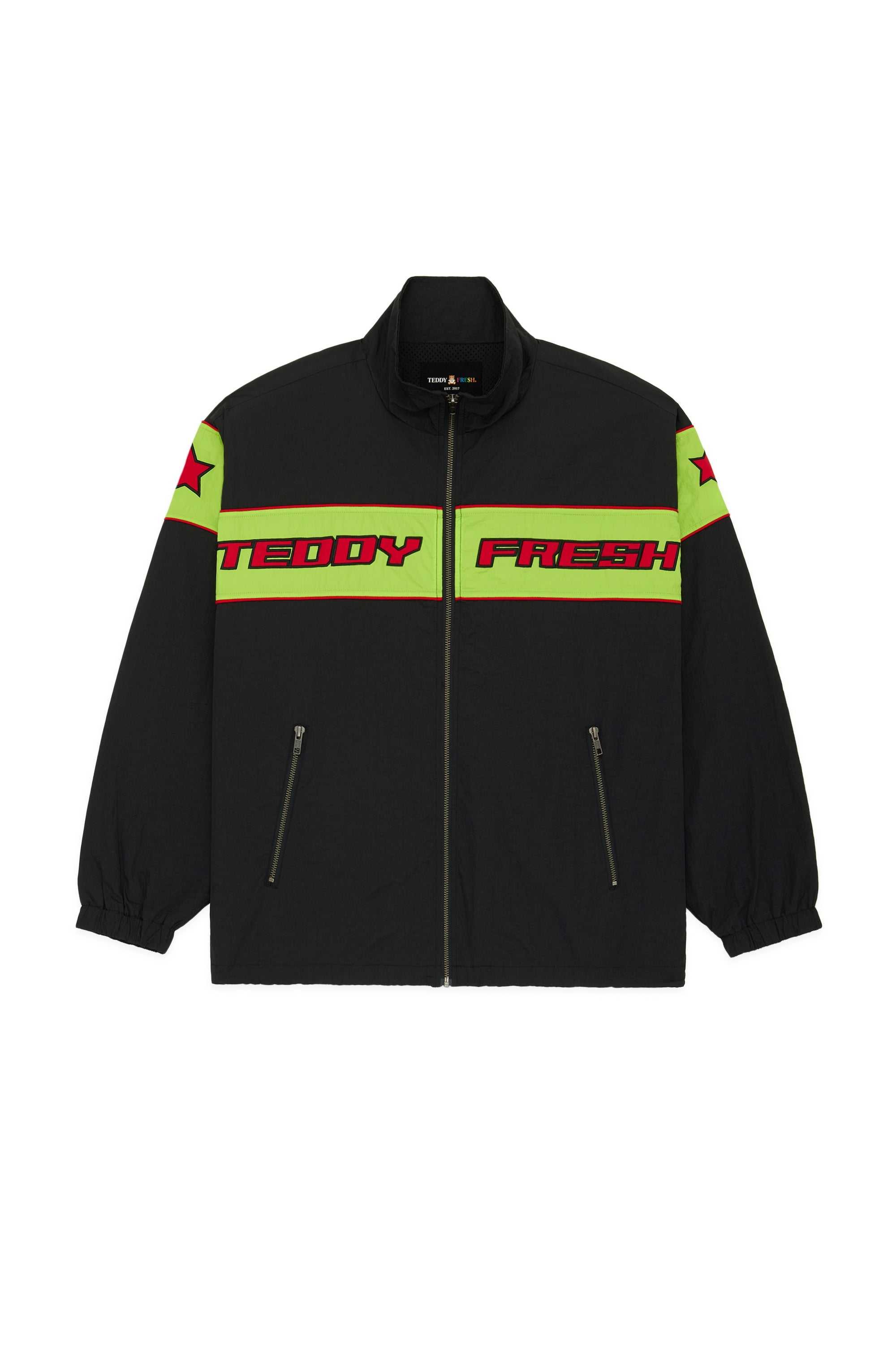 Black Teddy Fresh Boardwalk Windbreaker | KEBYAJ341