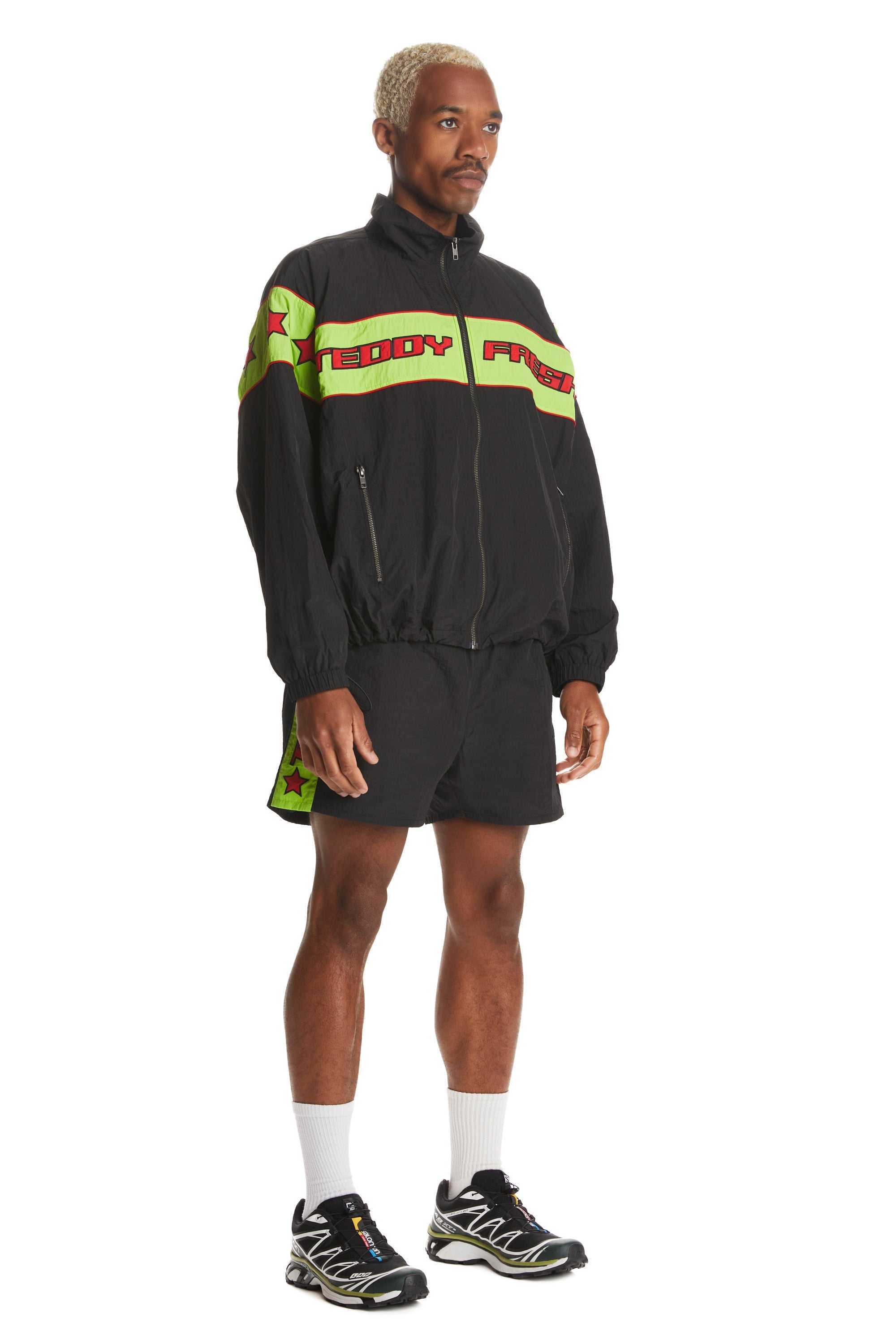 Black Teddy Fresh Boardwalk Windbreaker | KEBYAJ341