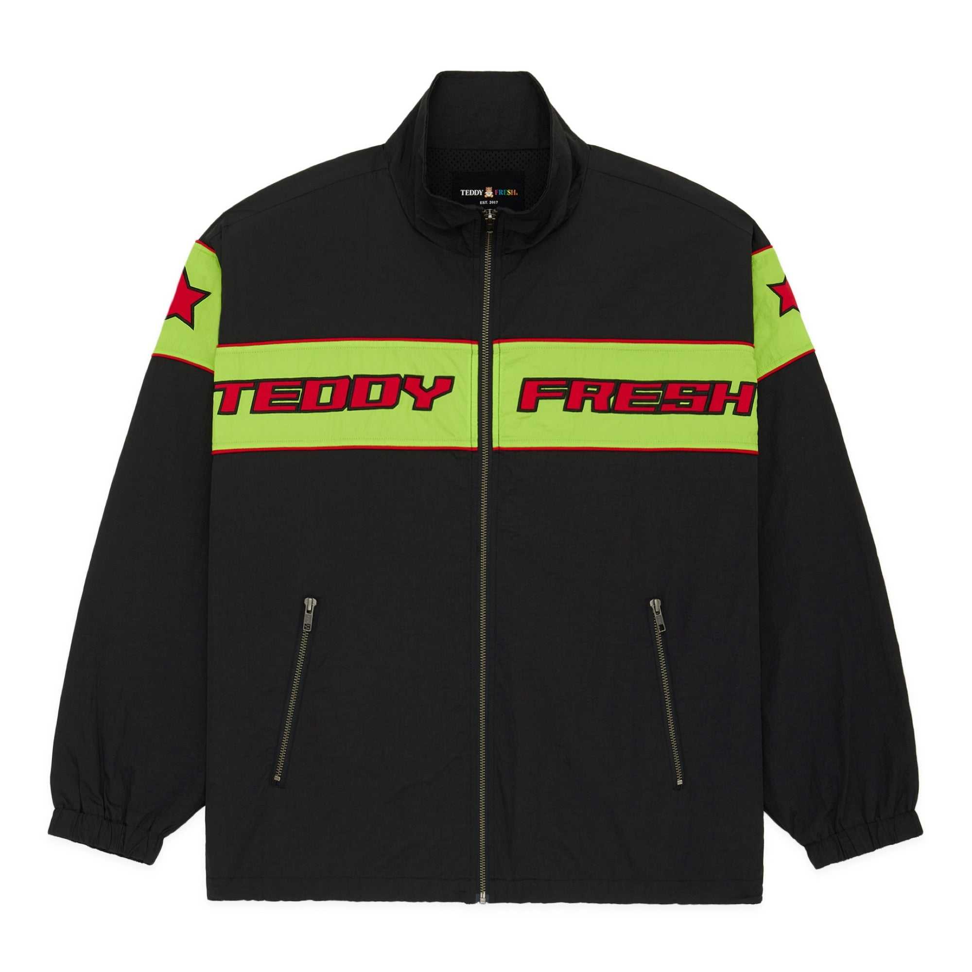 Black Teddy Fresh Boardwalk Windbreaker | KEBYAJ341