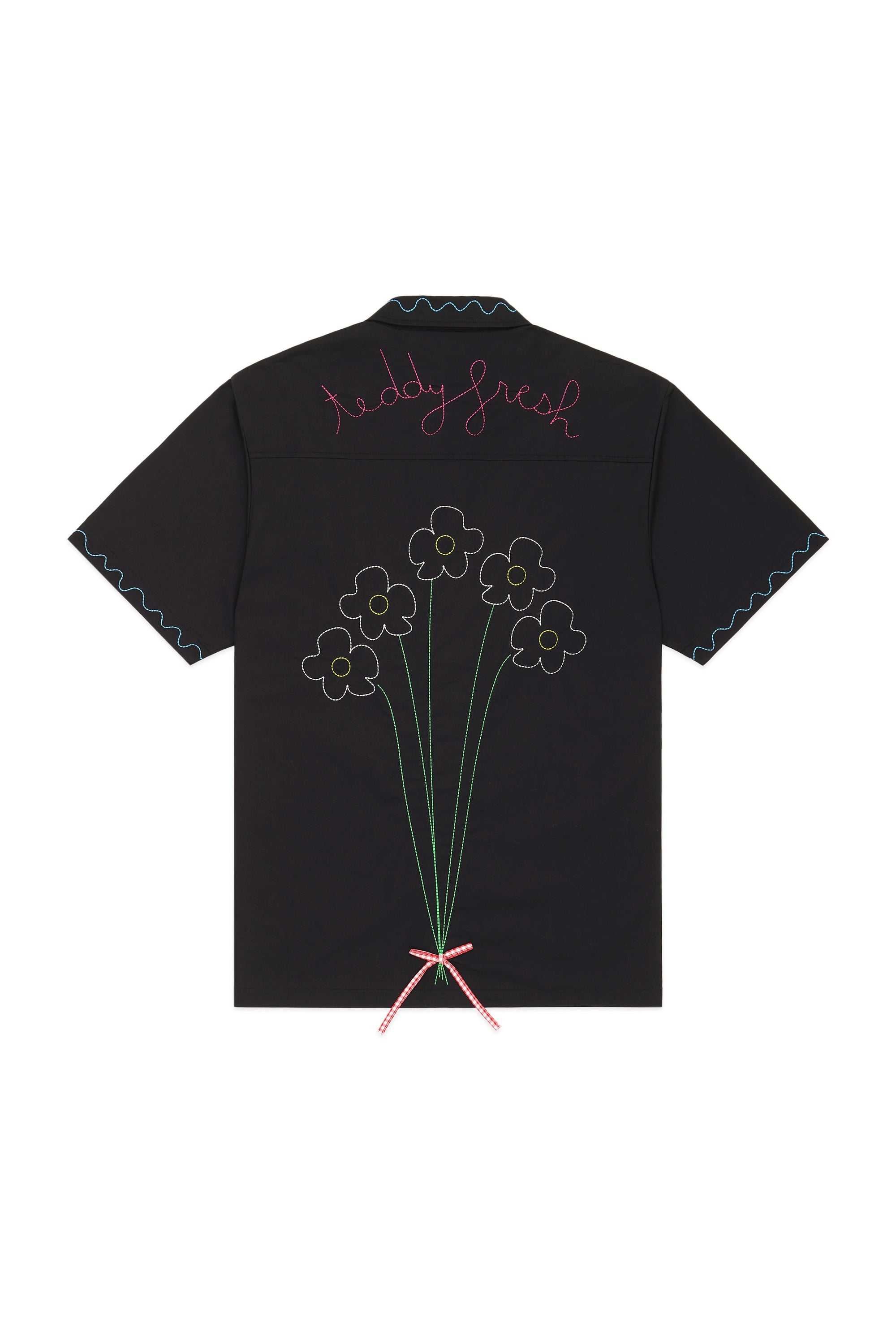 Black Teddy Fresh Bouquet Shirt | LVJBYR629