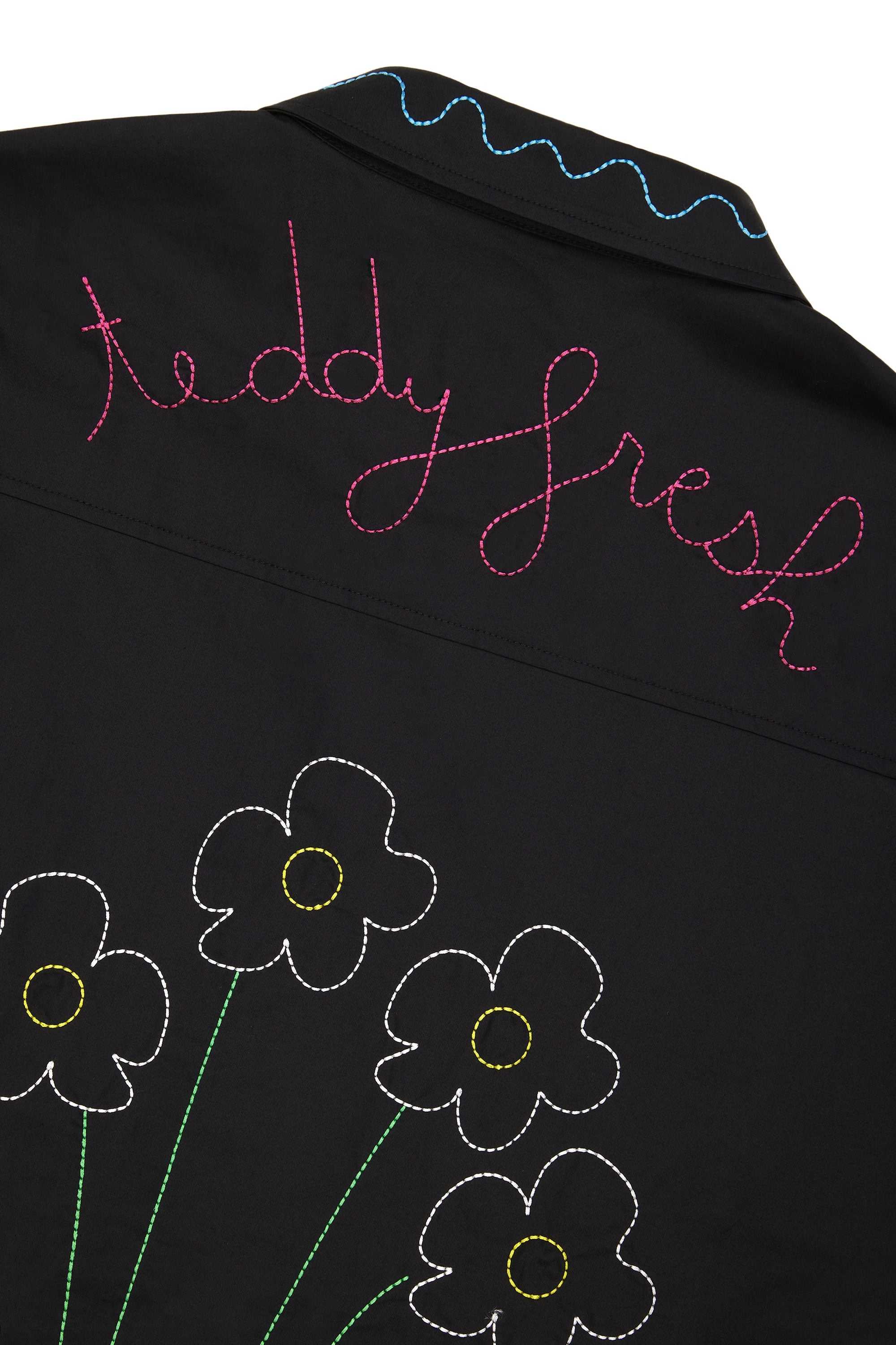 Black Teddy Fresh Bouquet Shirt | LVJBYR629