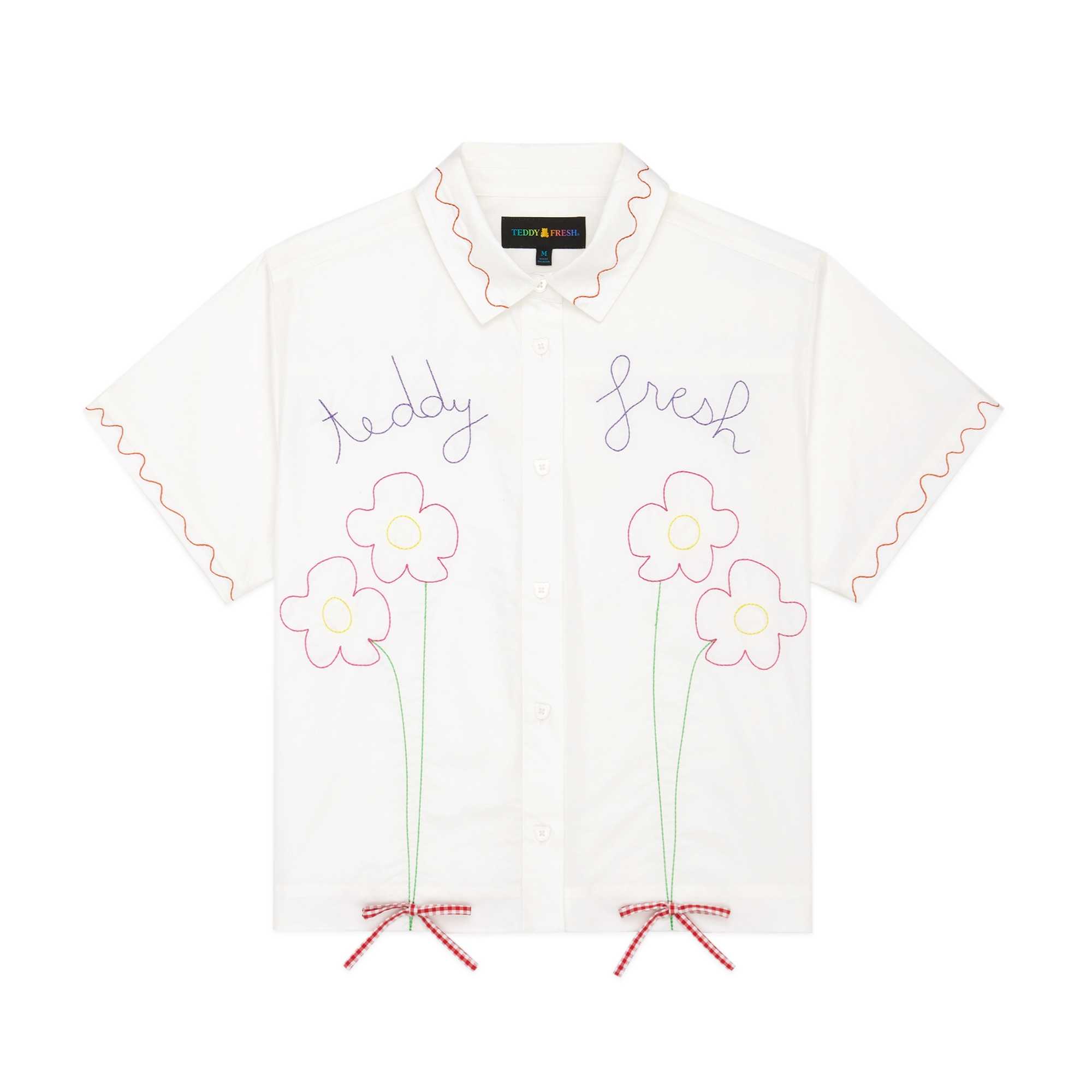 Black Teddy Fresh Bouquet Shirt | PKMBQN096