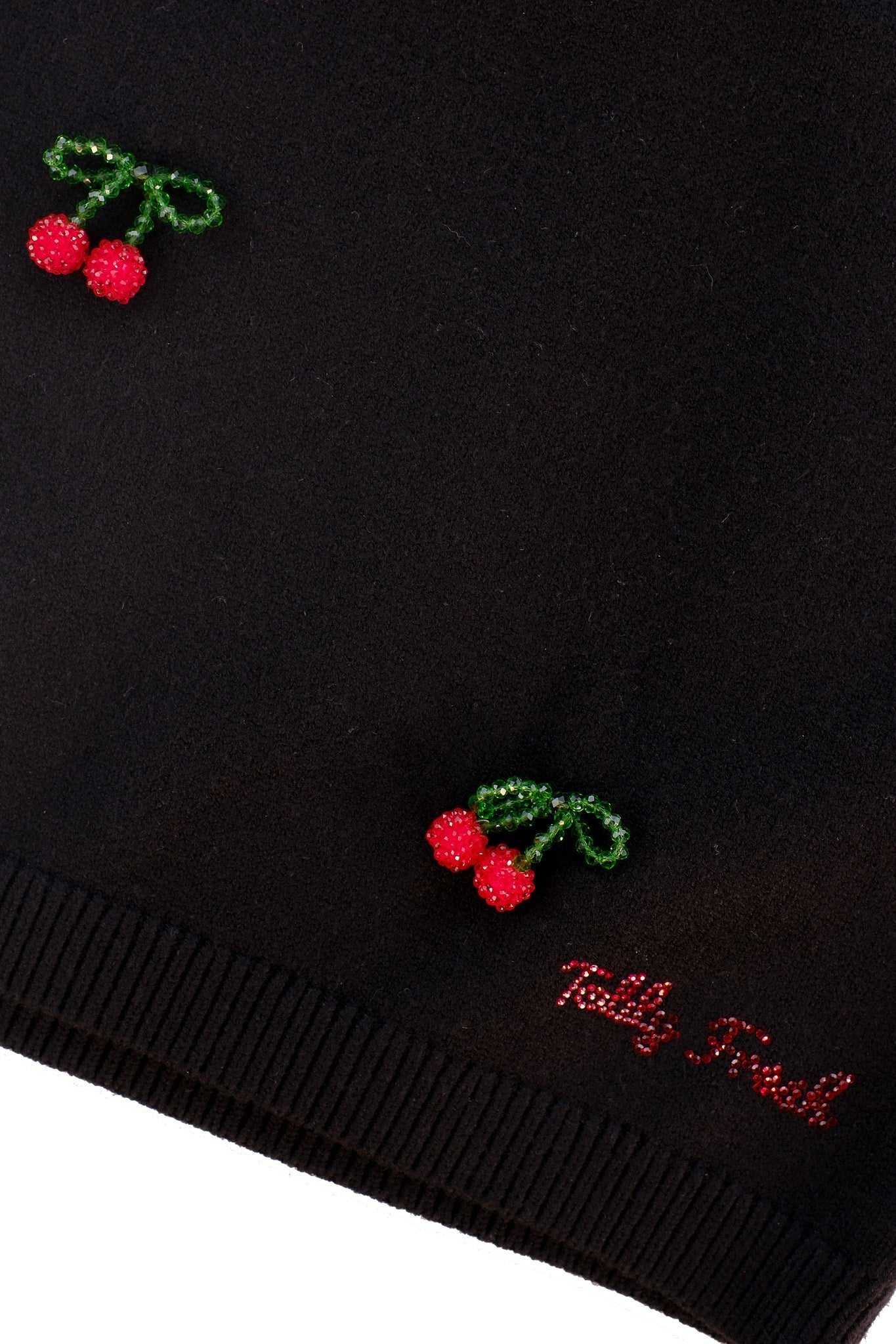 Black Teddy Fresh Cherry On Top Knit Skirt | LKUVTP426