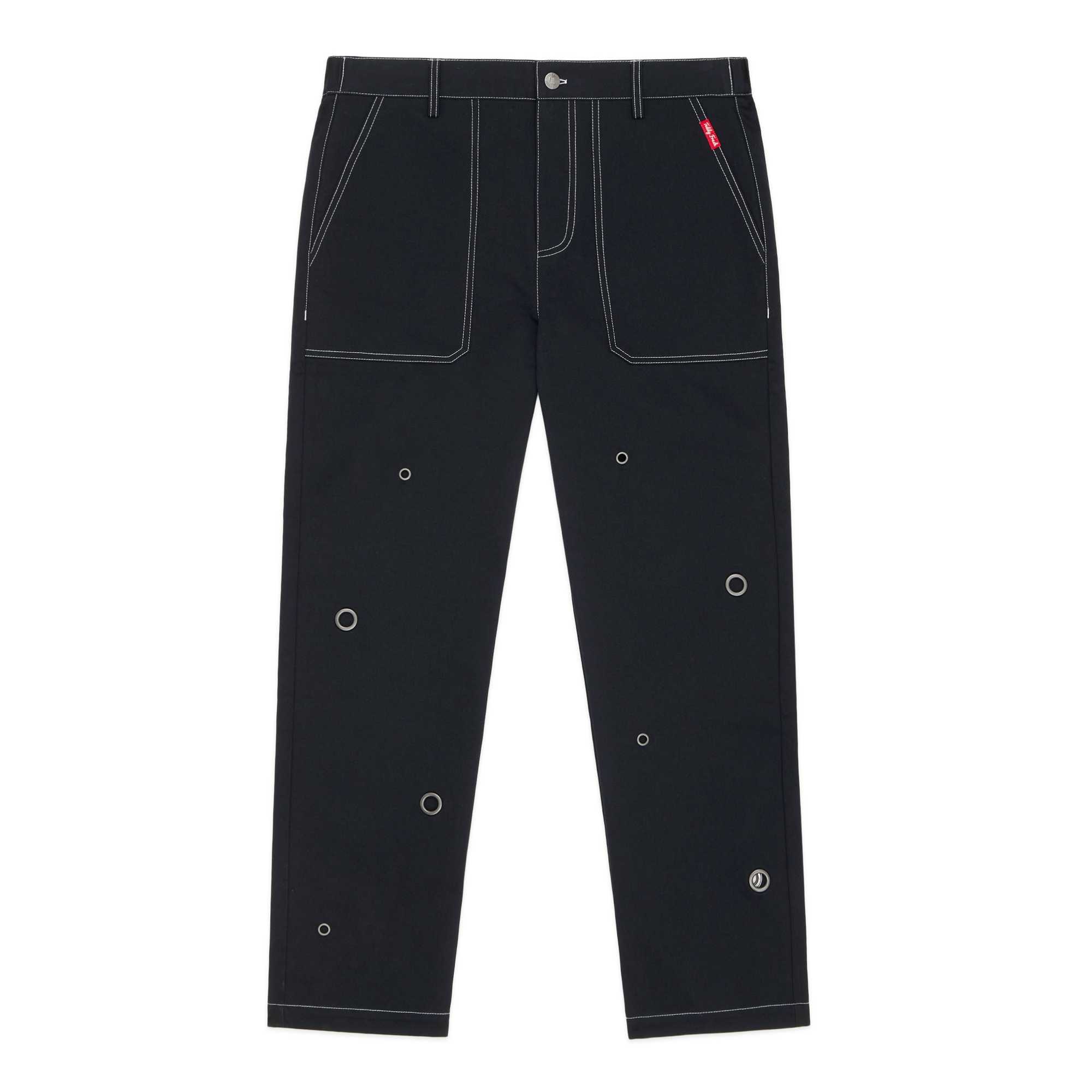 Black Teddy Fresh Eyelet Work Pants | HFEYMQ204