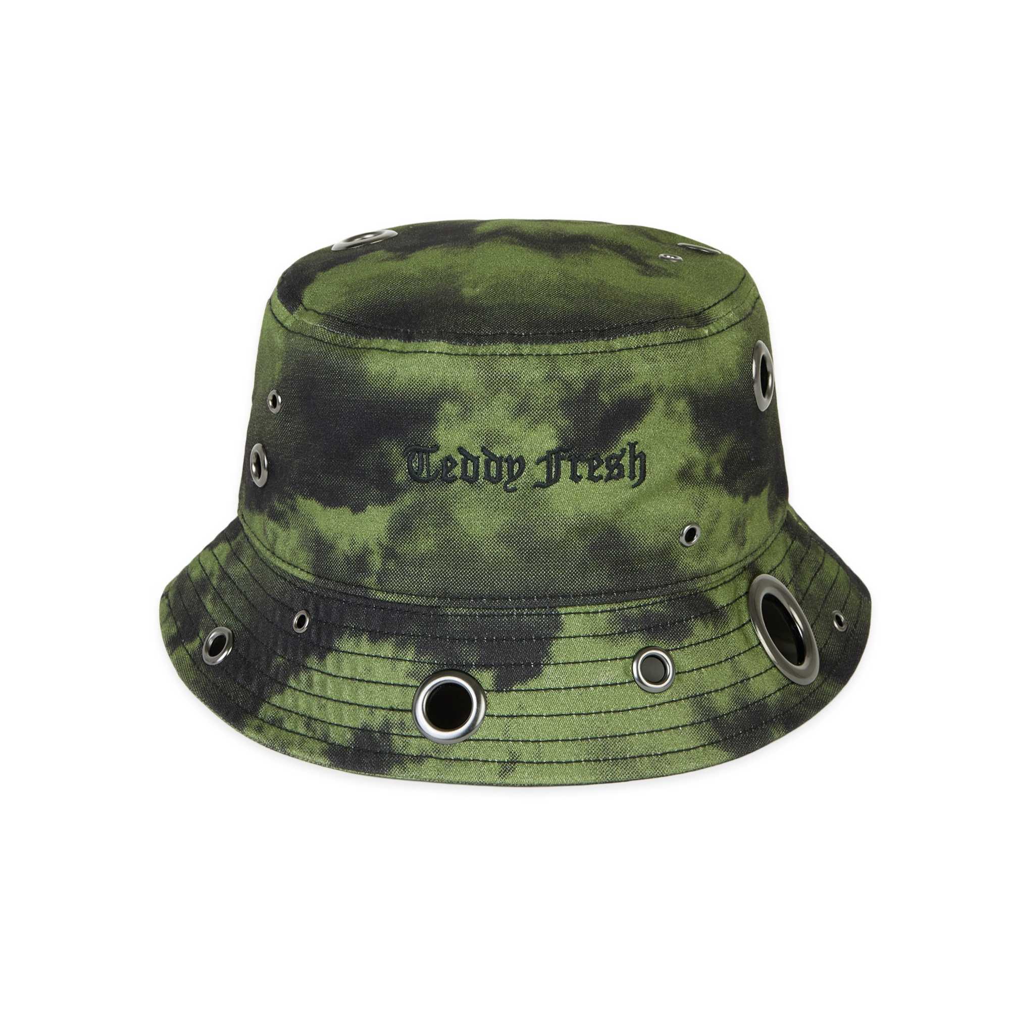 Black Teddy Fresh Eyelets Bucket Hat | NSAGDY617