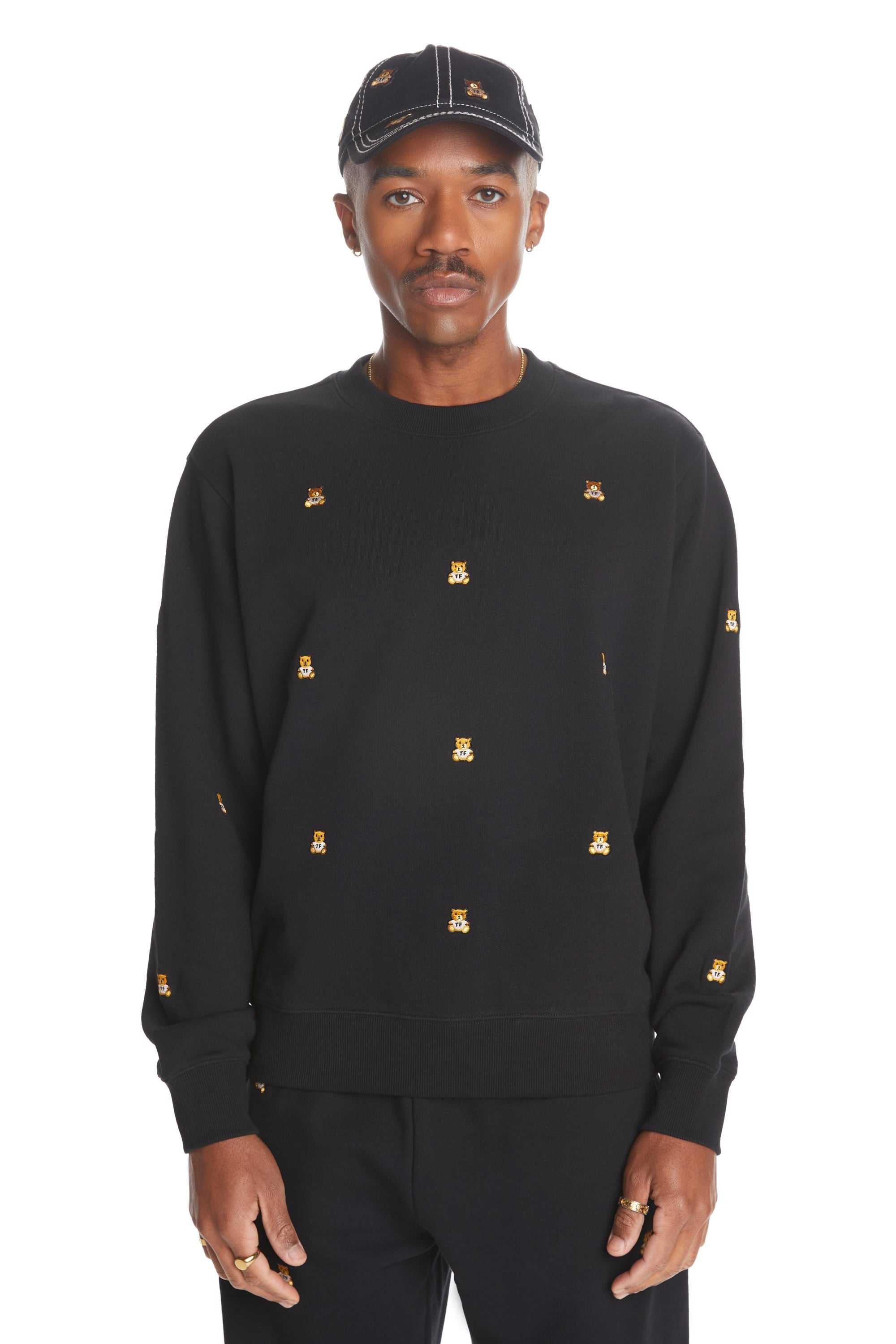 Black Teddy Fresh Many Bears Sweatshirt | RNDCFM891