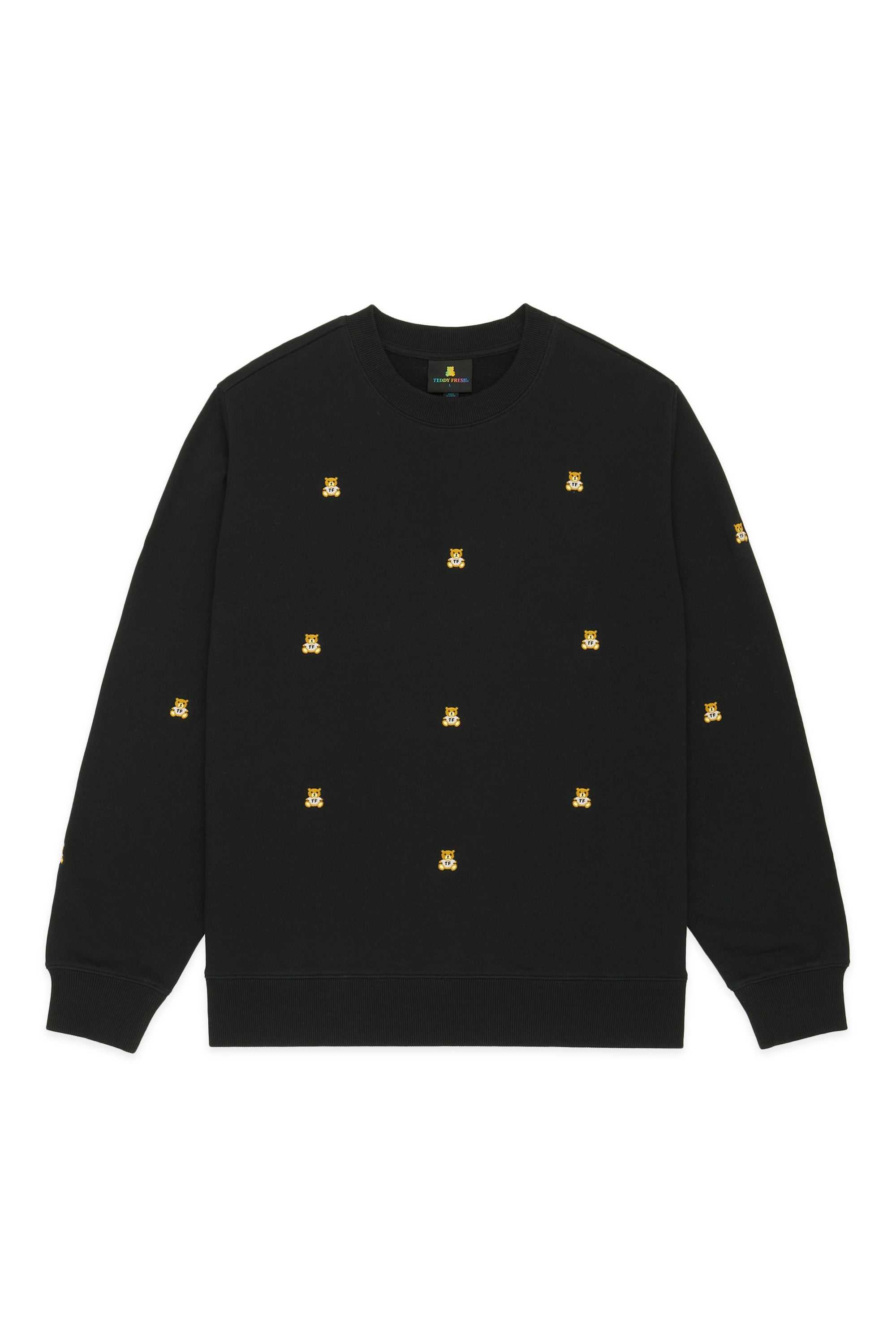 Black Teddy Fresh Many Bears Sweatshirt | RNDCFM891