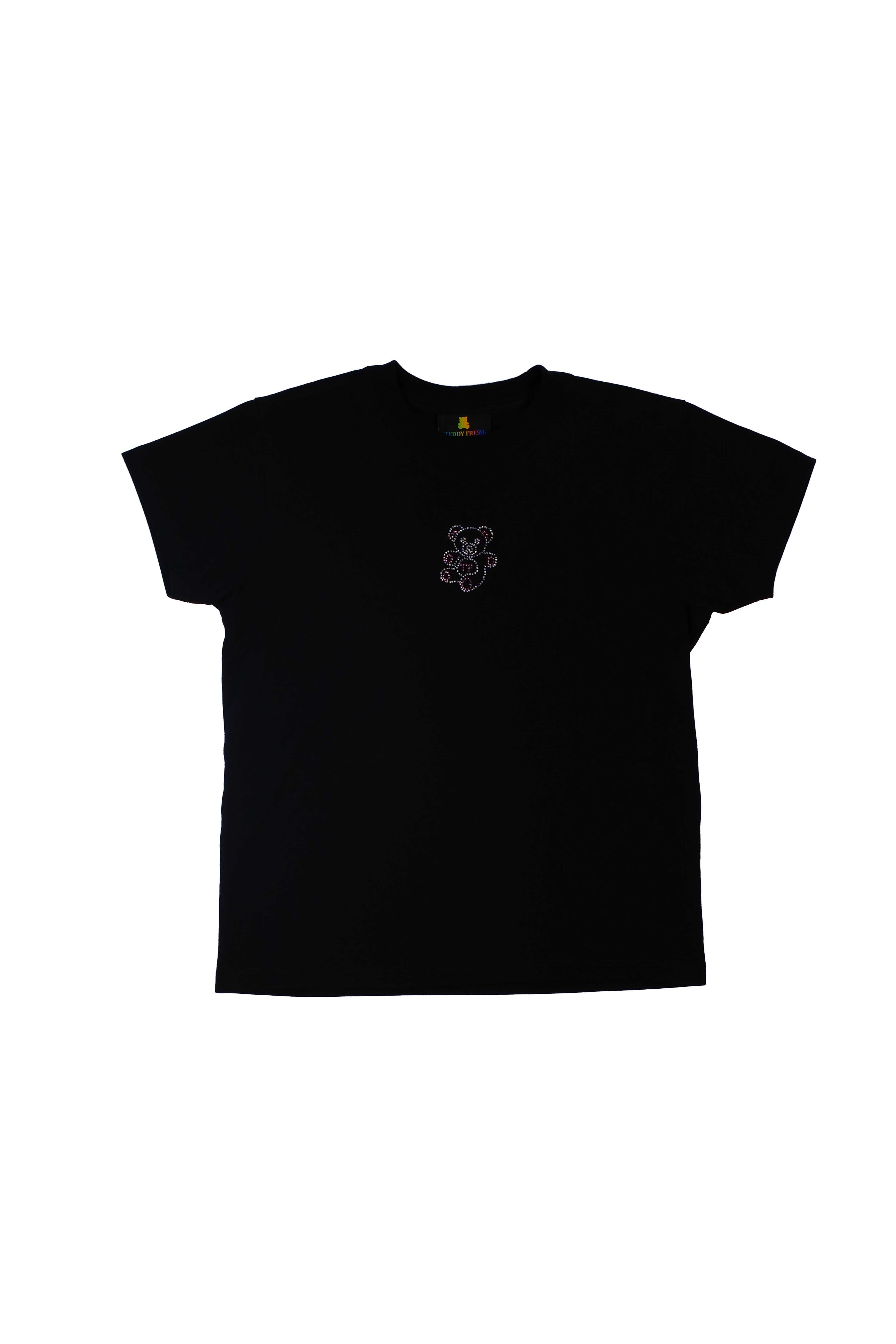 Black Teddy Fresh Sparkle Bear Tee | IDNYSV396