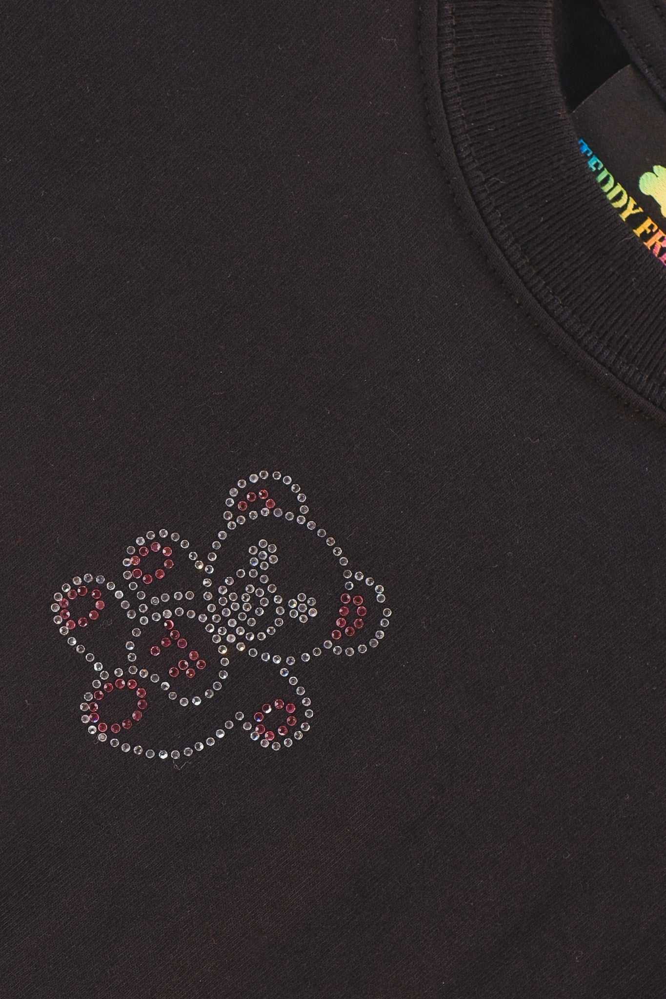 Black Teddy Fresh Sparkle Bear Tee | IDNYSV396