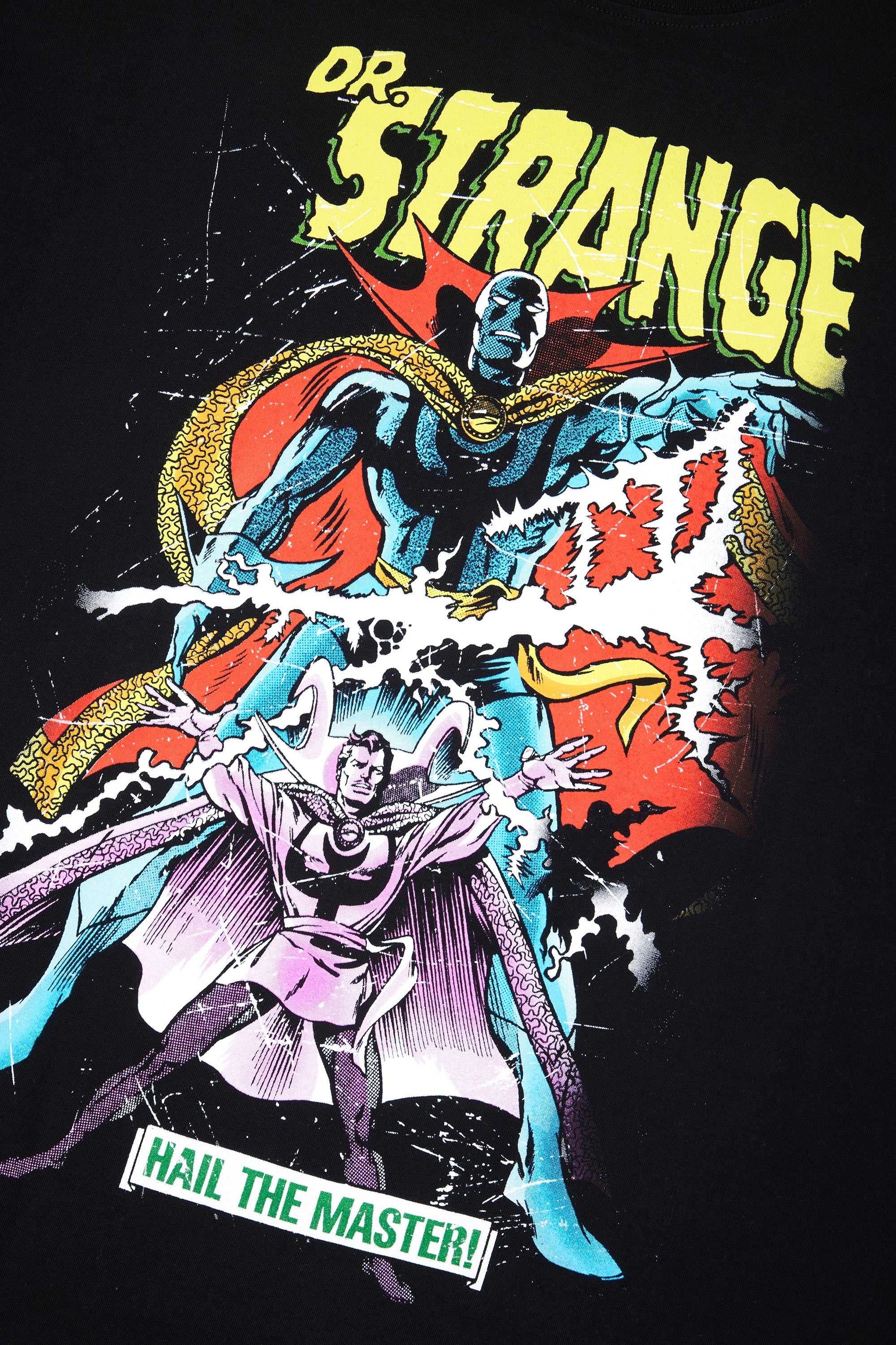 Black Teddy Fresh TF x Marvel Dr. Strange Tee | XLFUGI597