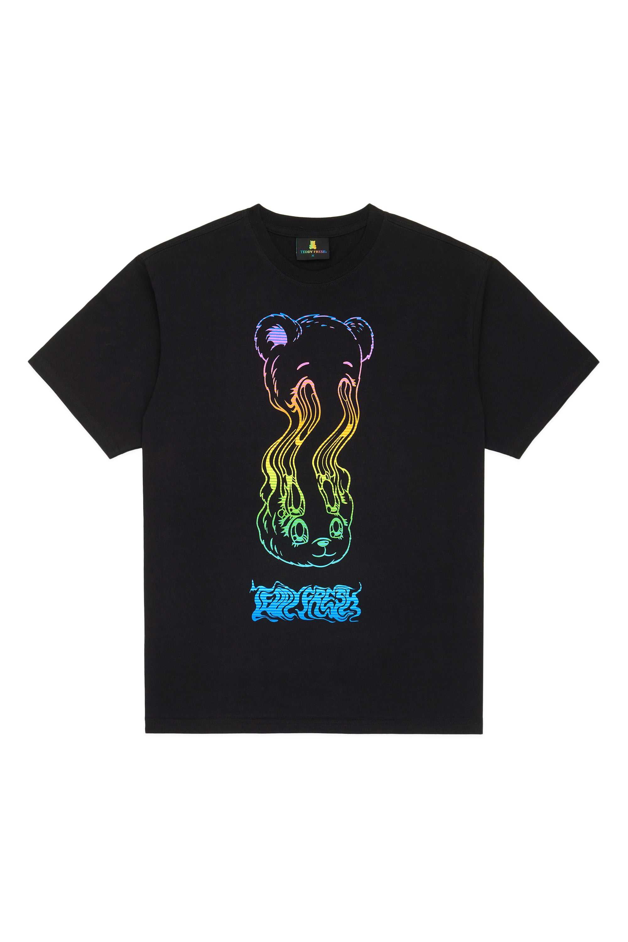 Black Teddy Fresh Trippy Bear Tee | MGPZKO423