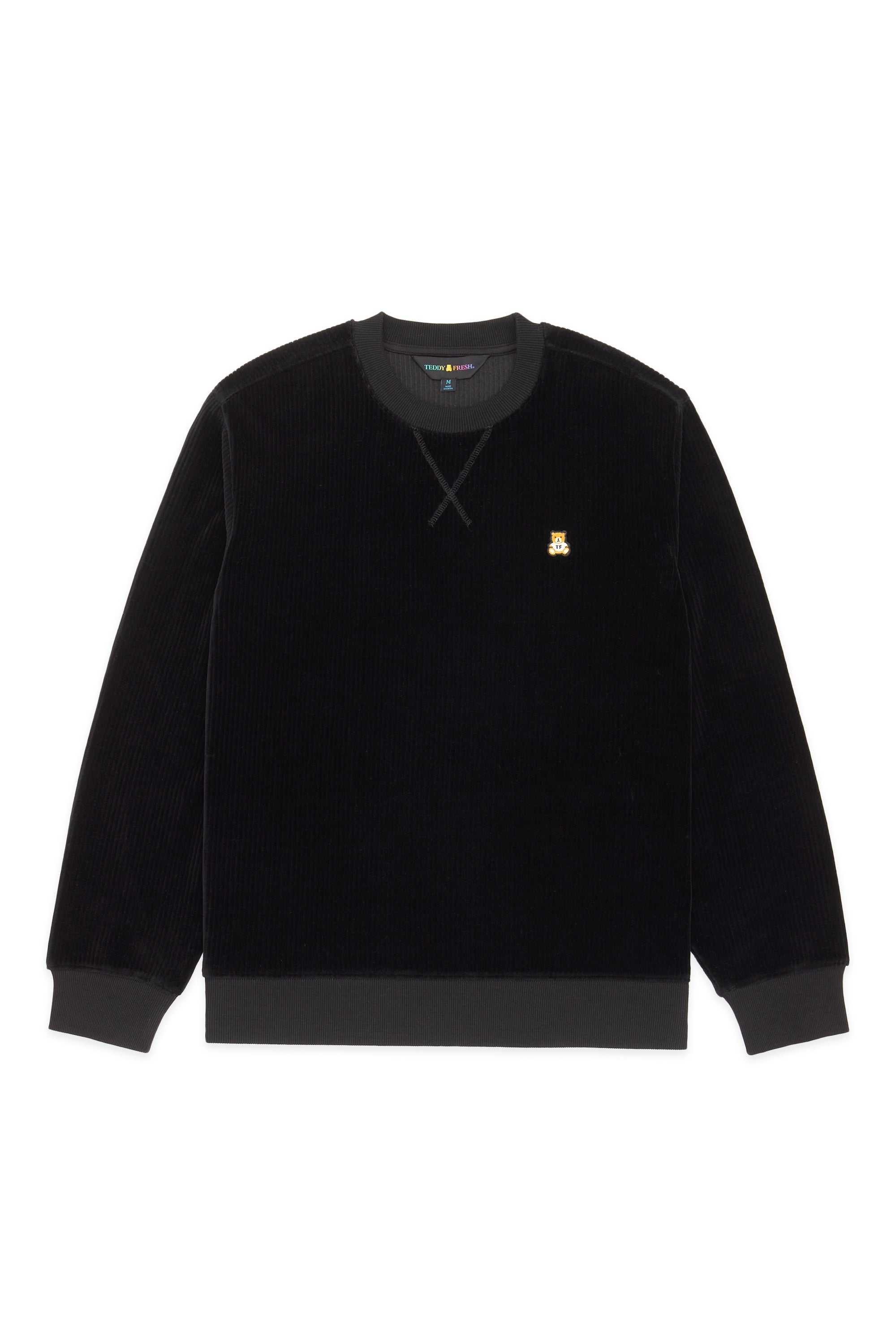 Black Teddy Fresh Velour Rib Crewneck | NMSORV071