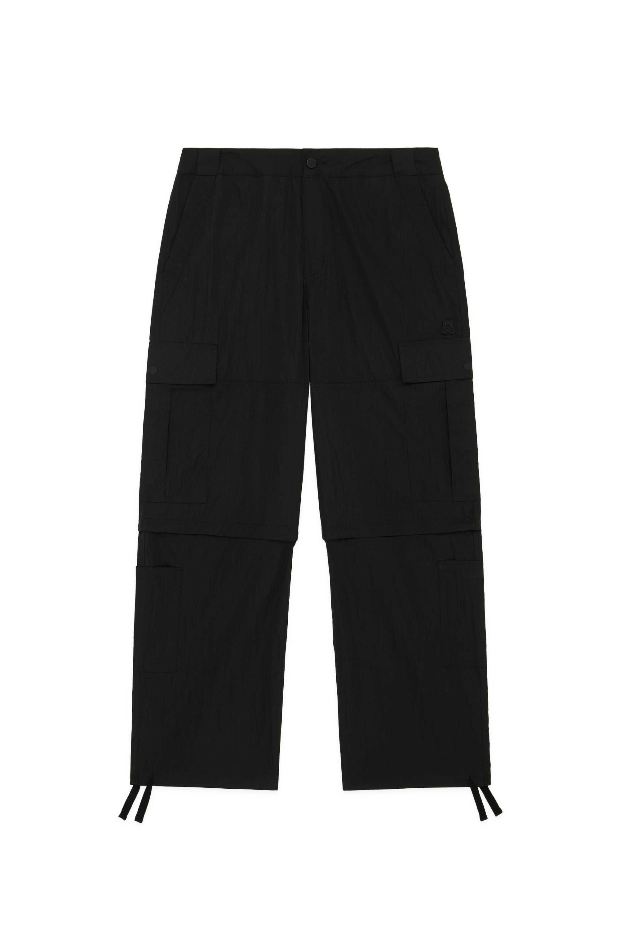 Black Teddy Fresh Zip Away Cargo Pants | EKTSGM054