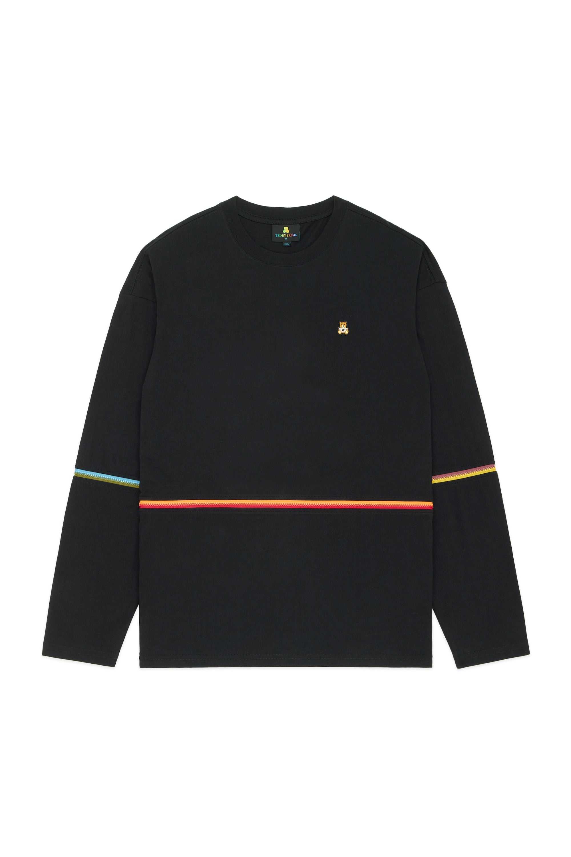 Black Teddy Fresh Zip Off Tee | AXHTSR058