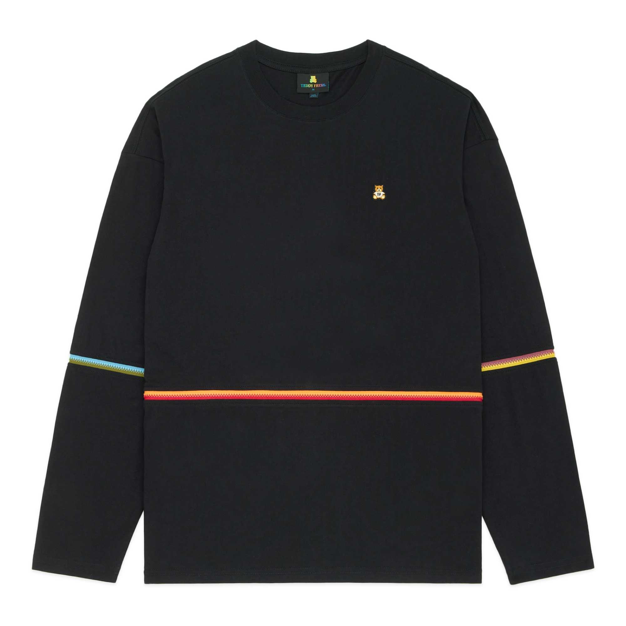 Black Teddy Fresh Zip Off Tee | AXHTSR058