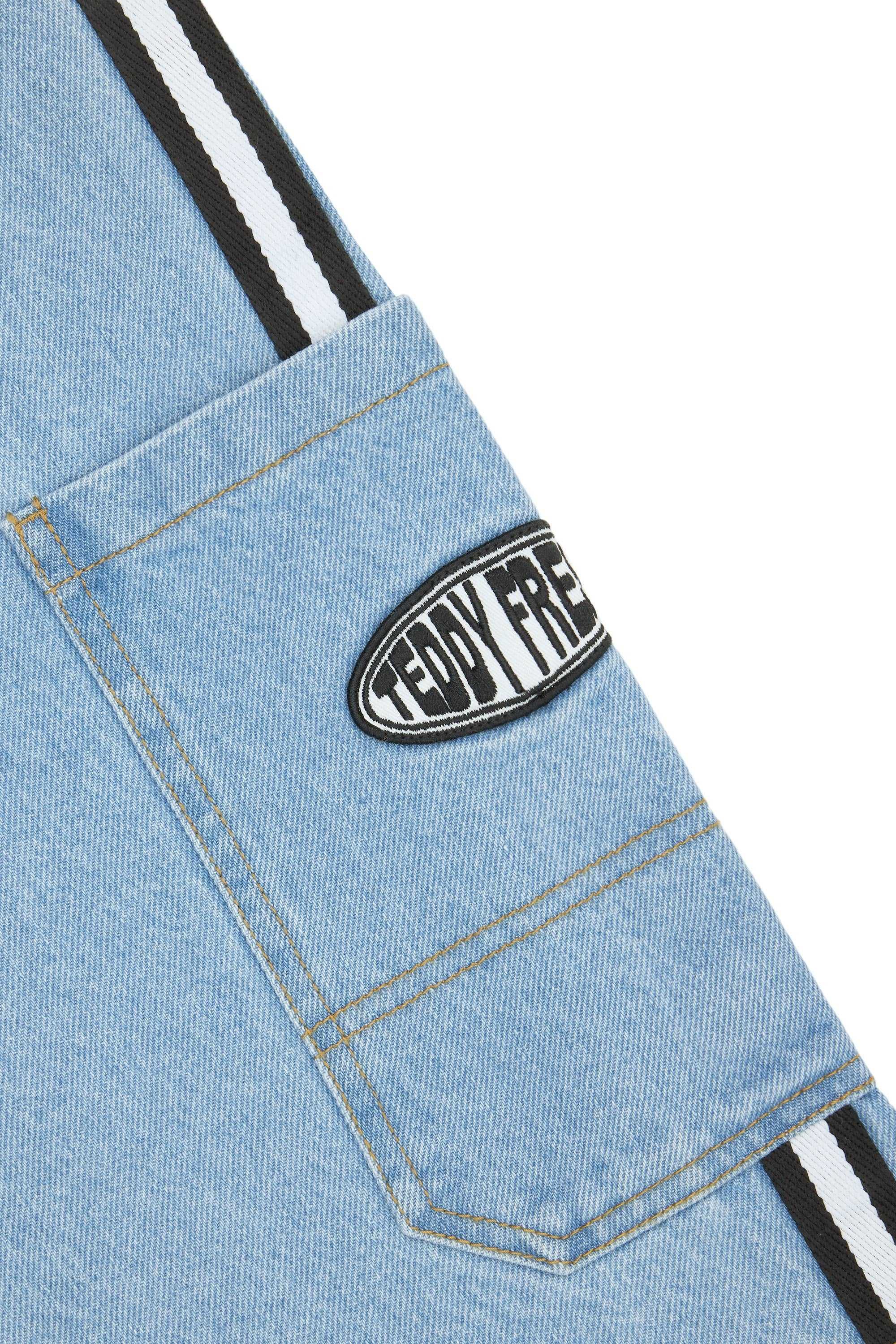 Blue Denim Teddy Fresh 90s Baggy Denim Shorts | BCIYUM024