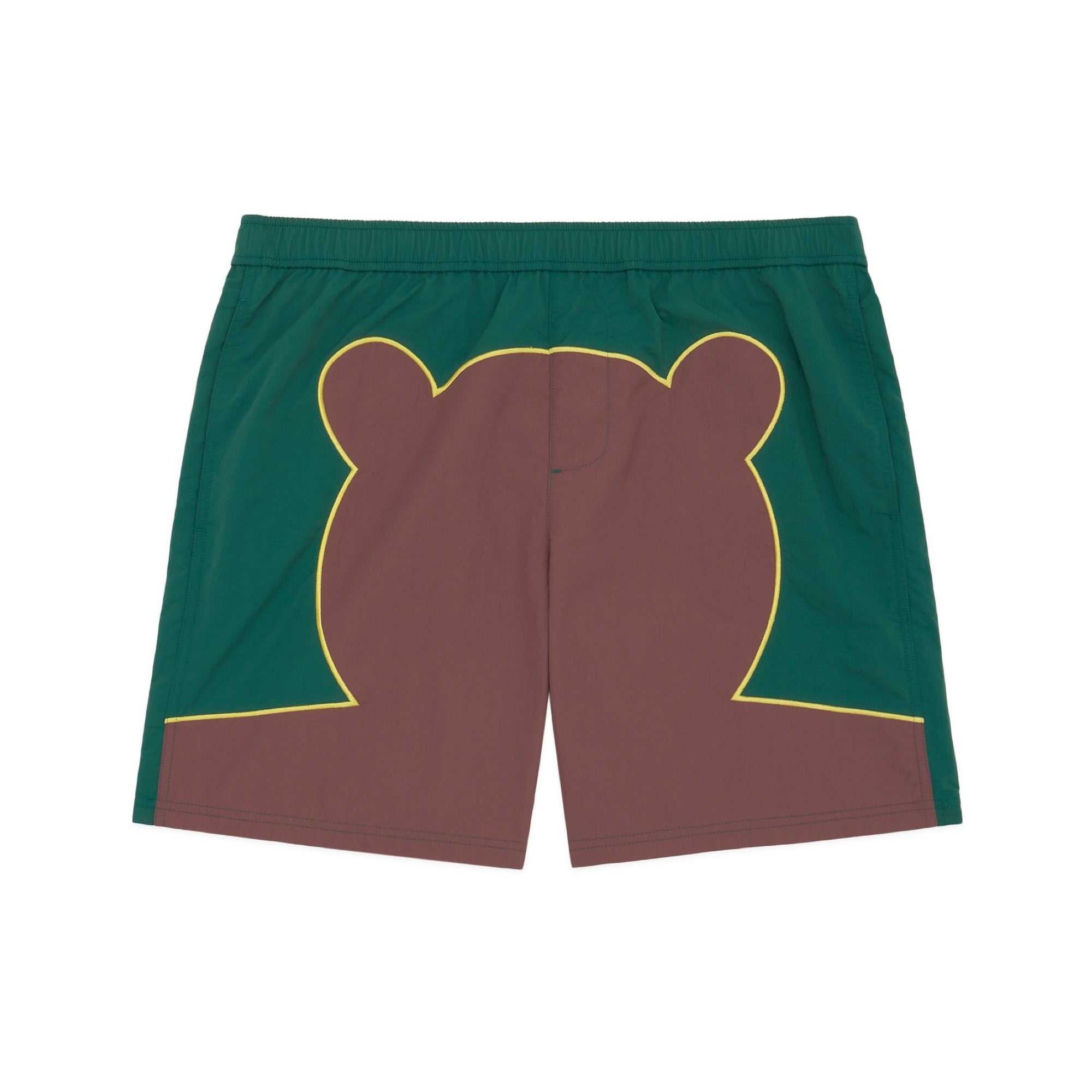 Brick Red Teddy Fresh Bear Silhouette Swim Shorts | GVALWZ107