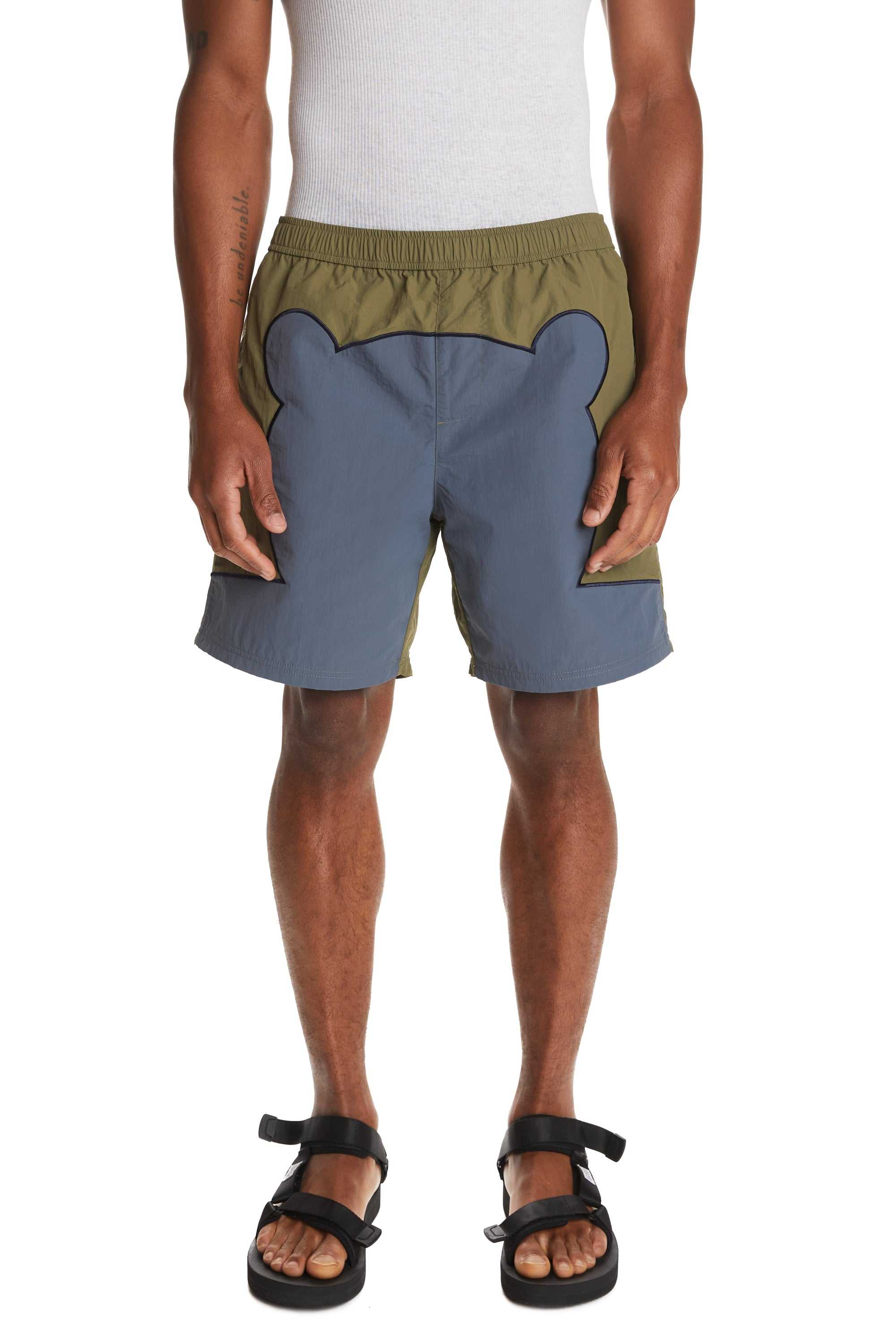 Brick Red Teddy Fresh Bear Silhouette Swim Shorts | GVALWZ107