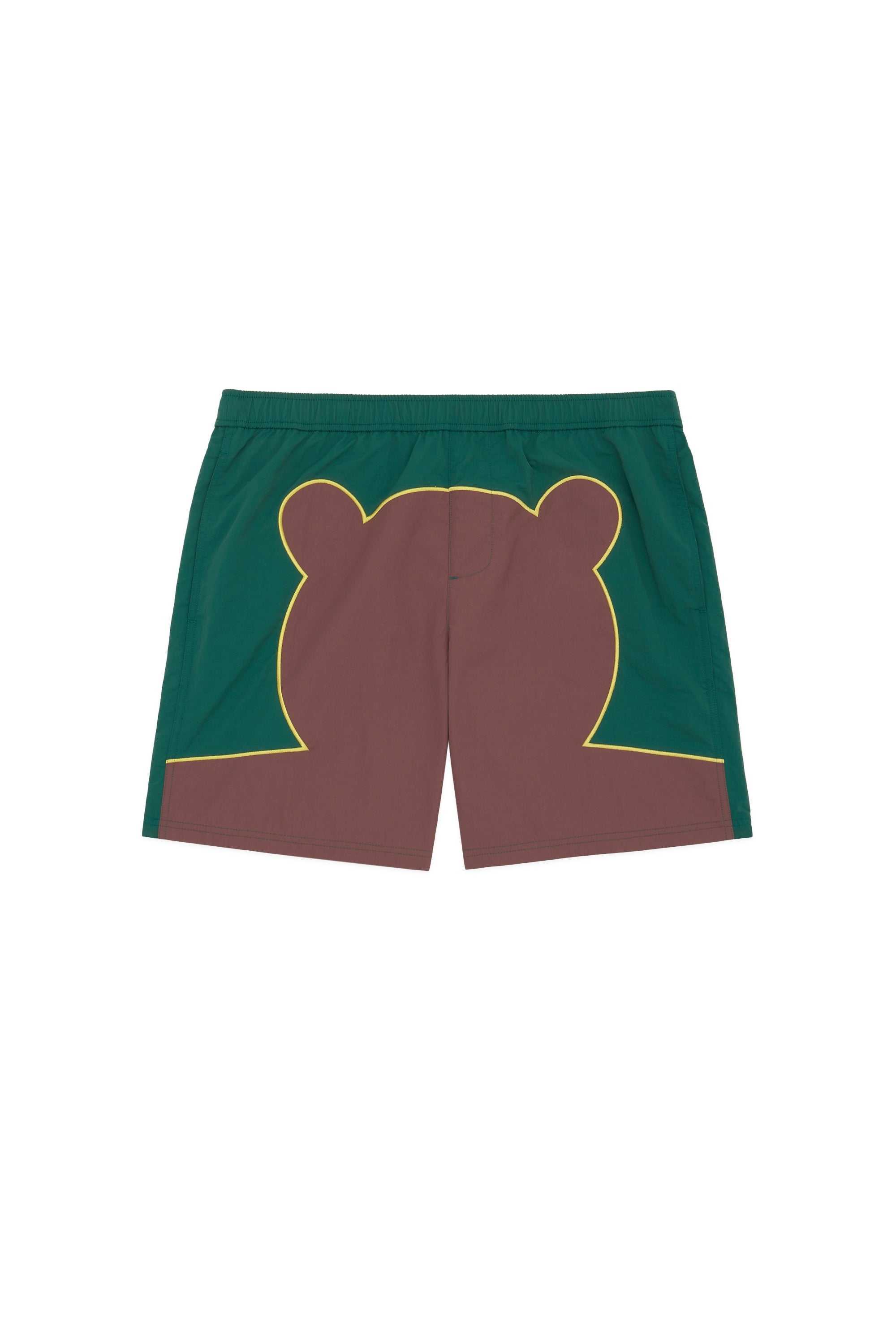 Brick Red Teddy Fresh Bear Silhouette Swim Shorts | GVALWZ107