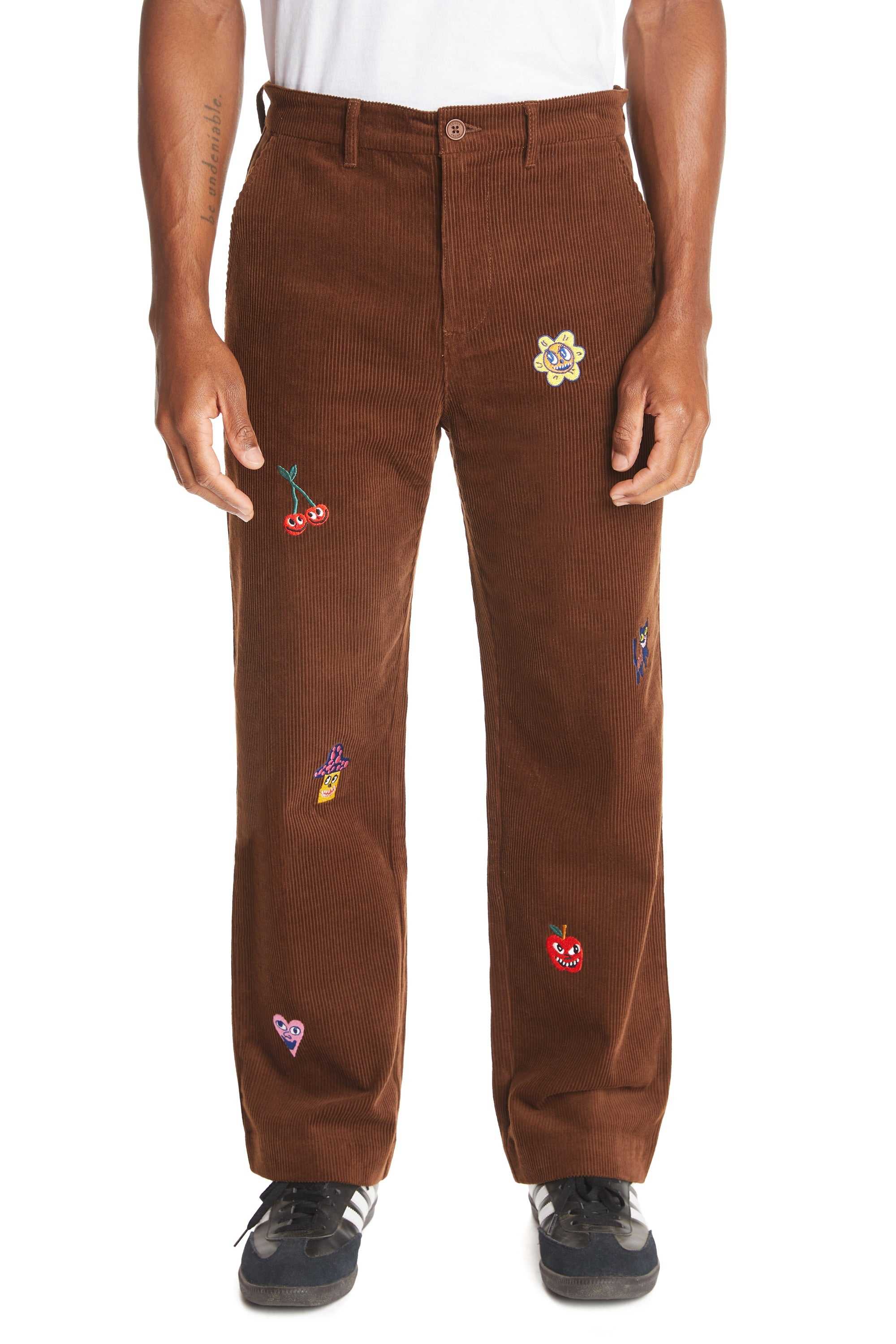 Brown Teddy Fresh Applique Corduroy Pants | LGEBJP561