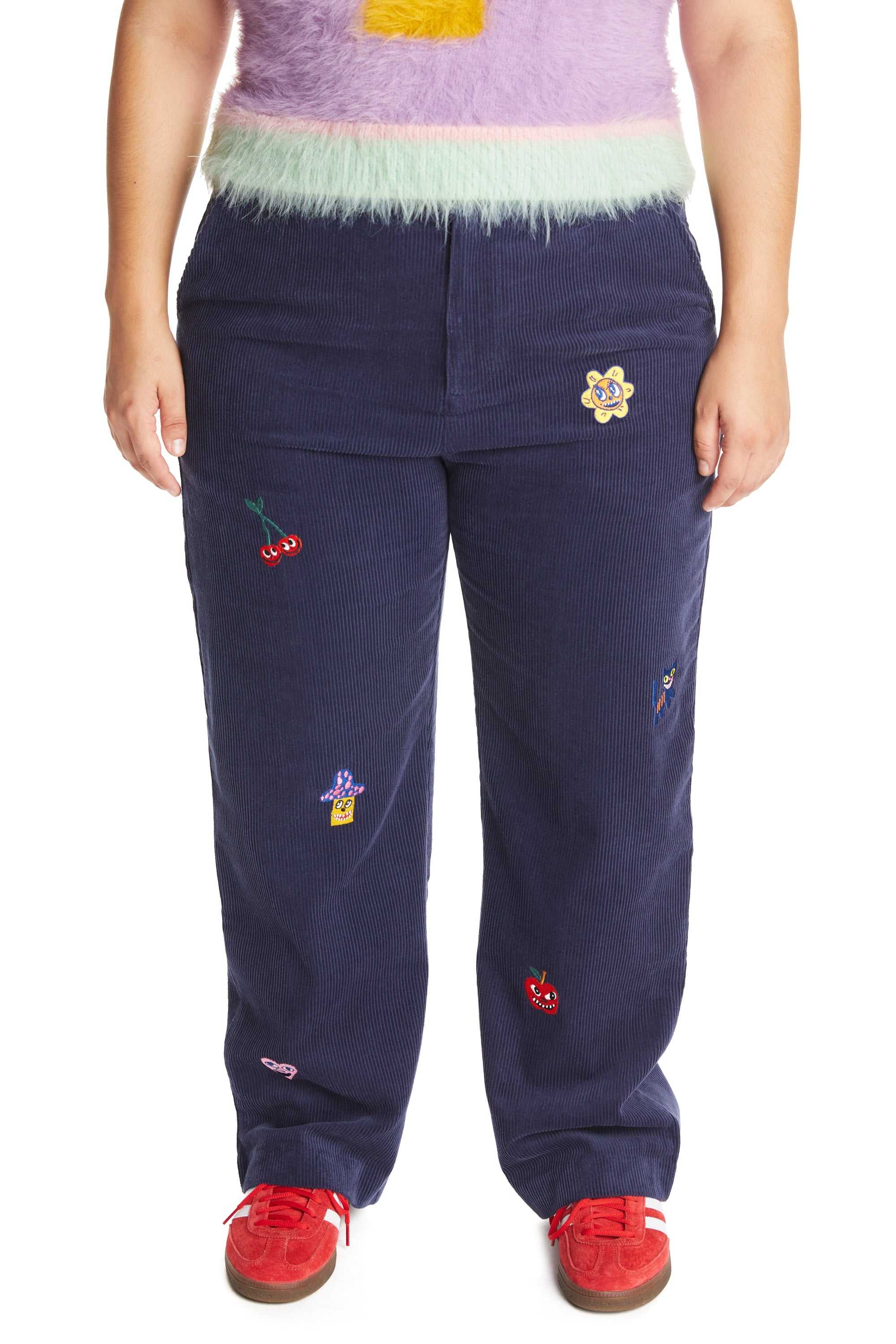 Brown Teddy Fresh Applique Corduroy Pants | LGEBJP561