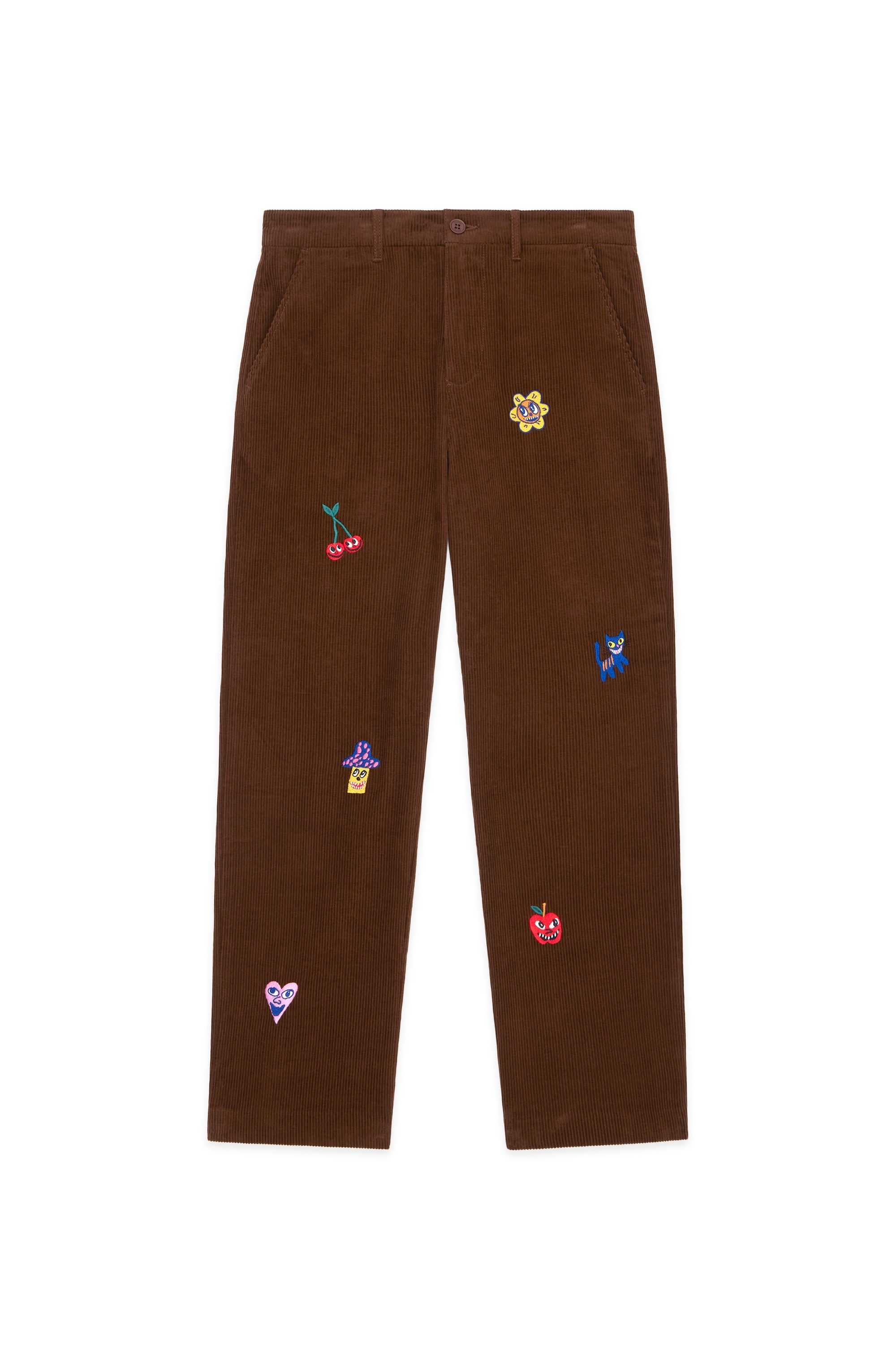 Brown Teddy Fresh Applique Corduroy Pants | LGEBJP561