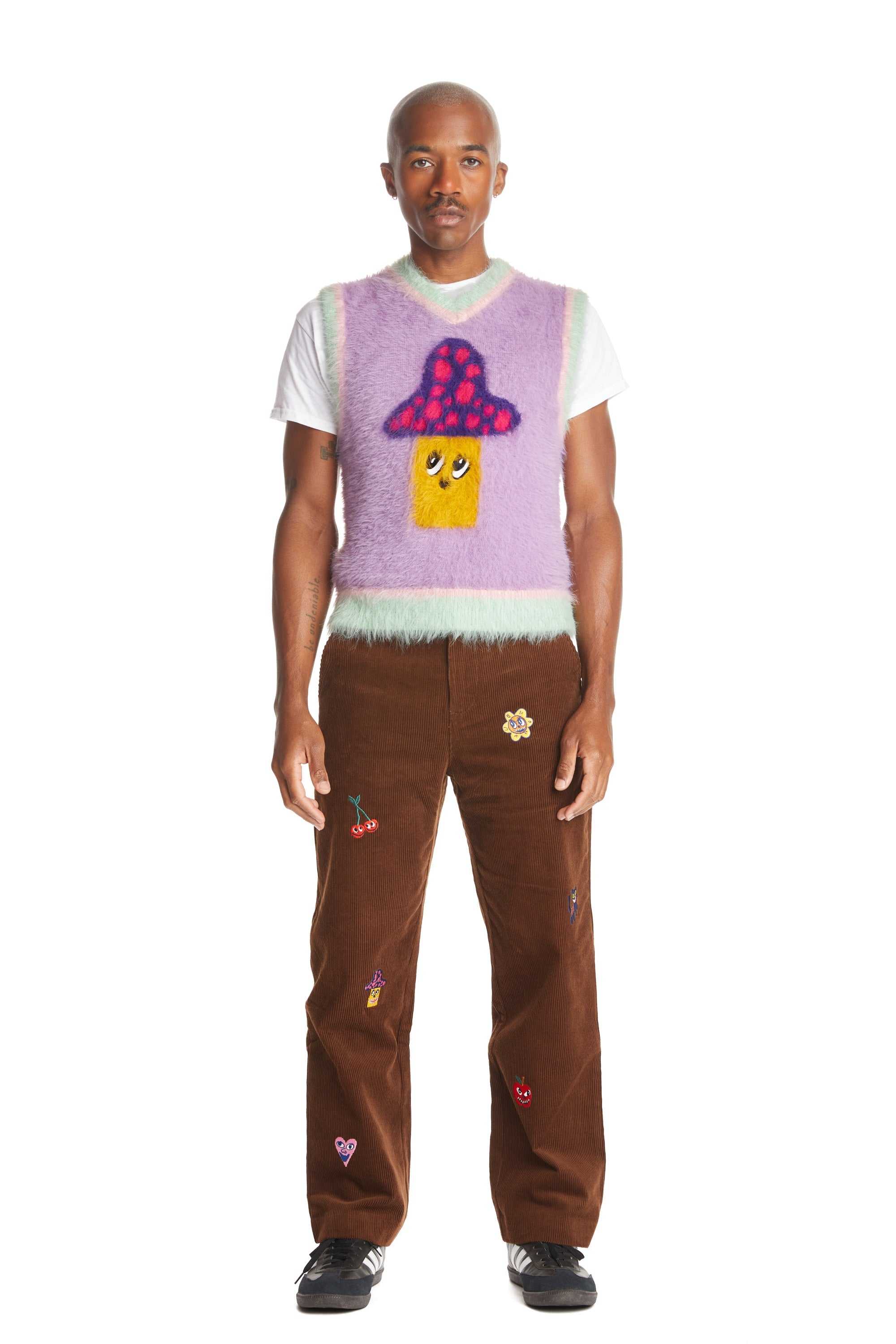 Brown Teddy Fresh Applique Corduroy Pants | LGEBJP561