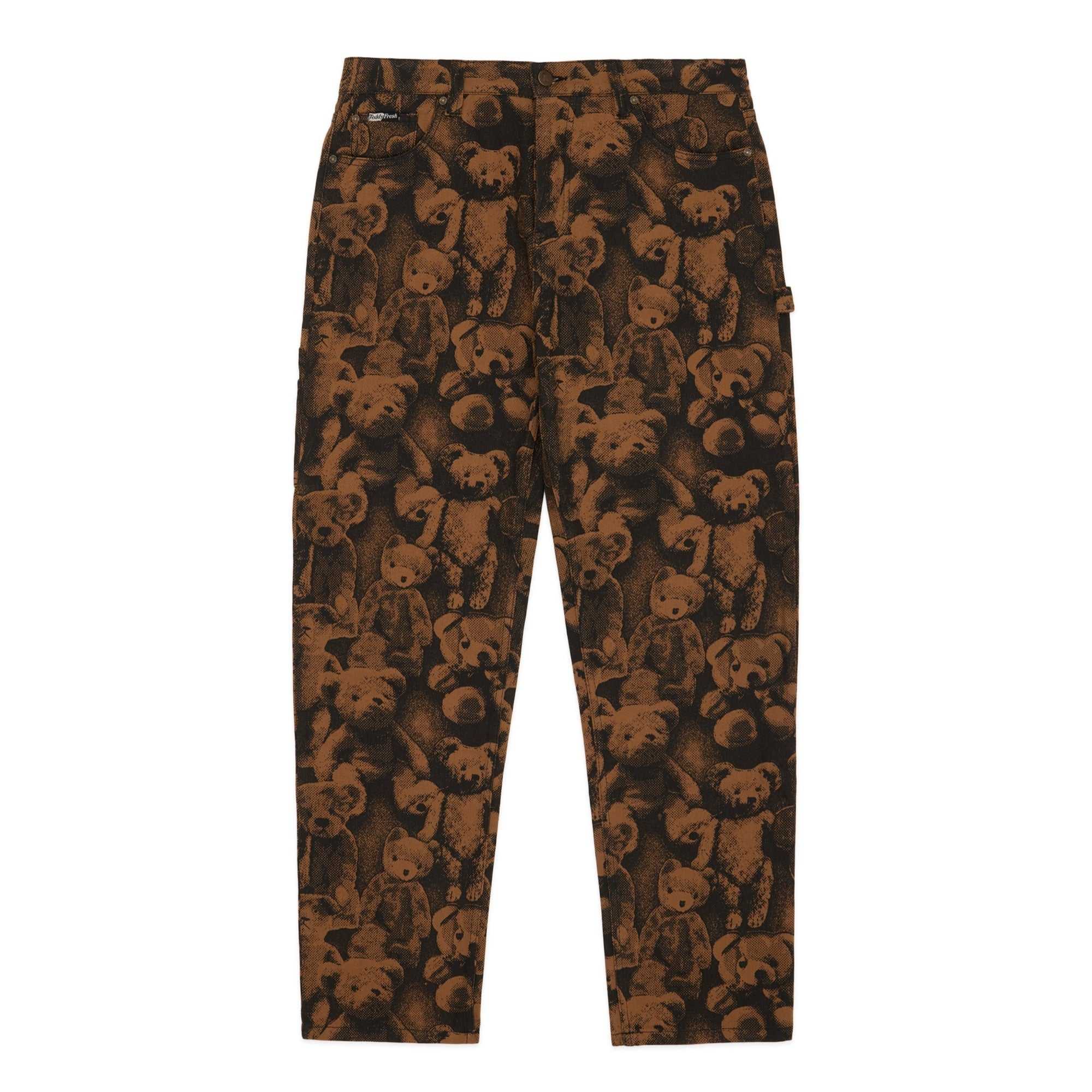 Brown Teddy Fresh Bear Print Jeans | VFUBMP954