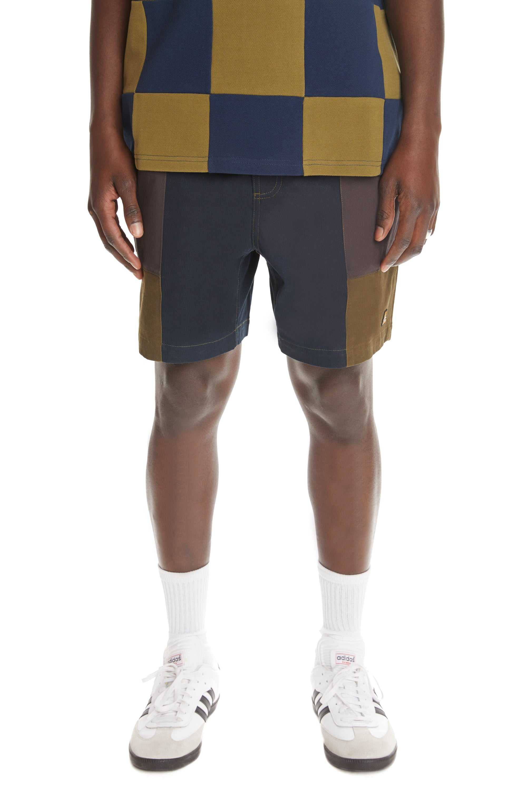 Brown Teddy Fresh Color Block Sailing Shorts | GJSECL268