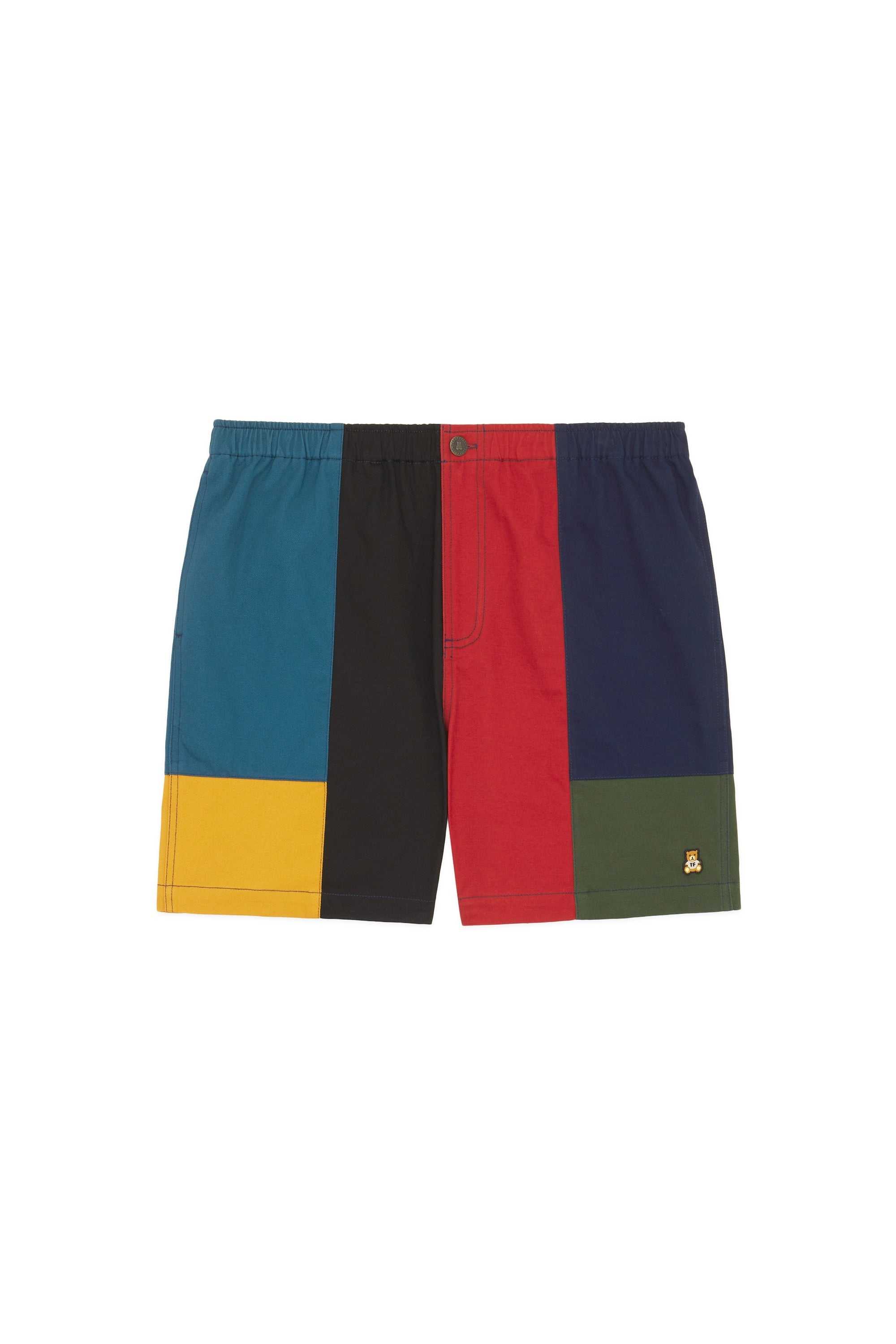 Brown Teddy Fresh Color Block Sailing Shorts | GJSECL268