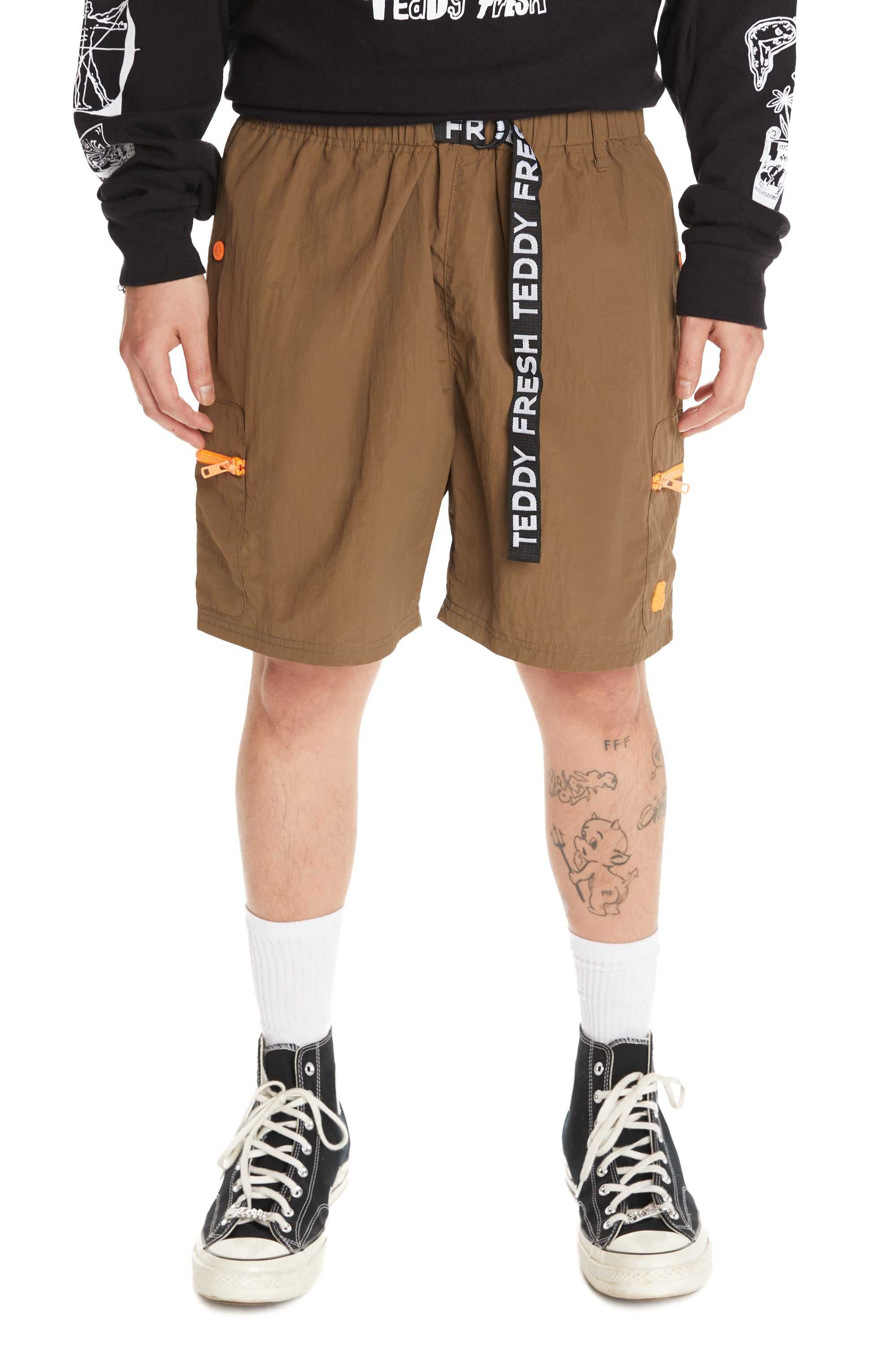 Brown Teddy Fresh Outdoor Shorts | UOTVDE281