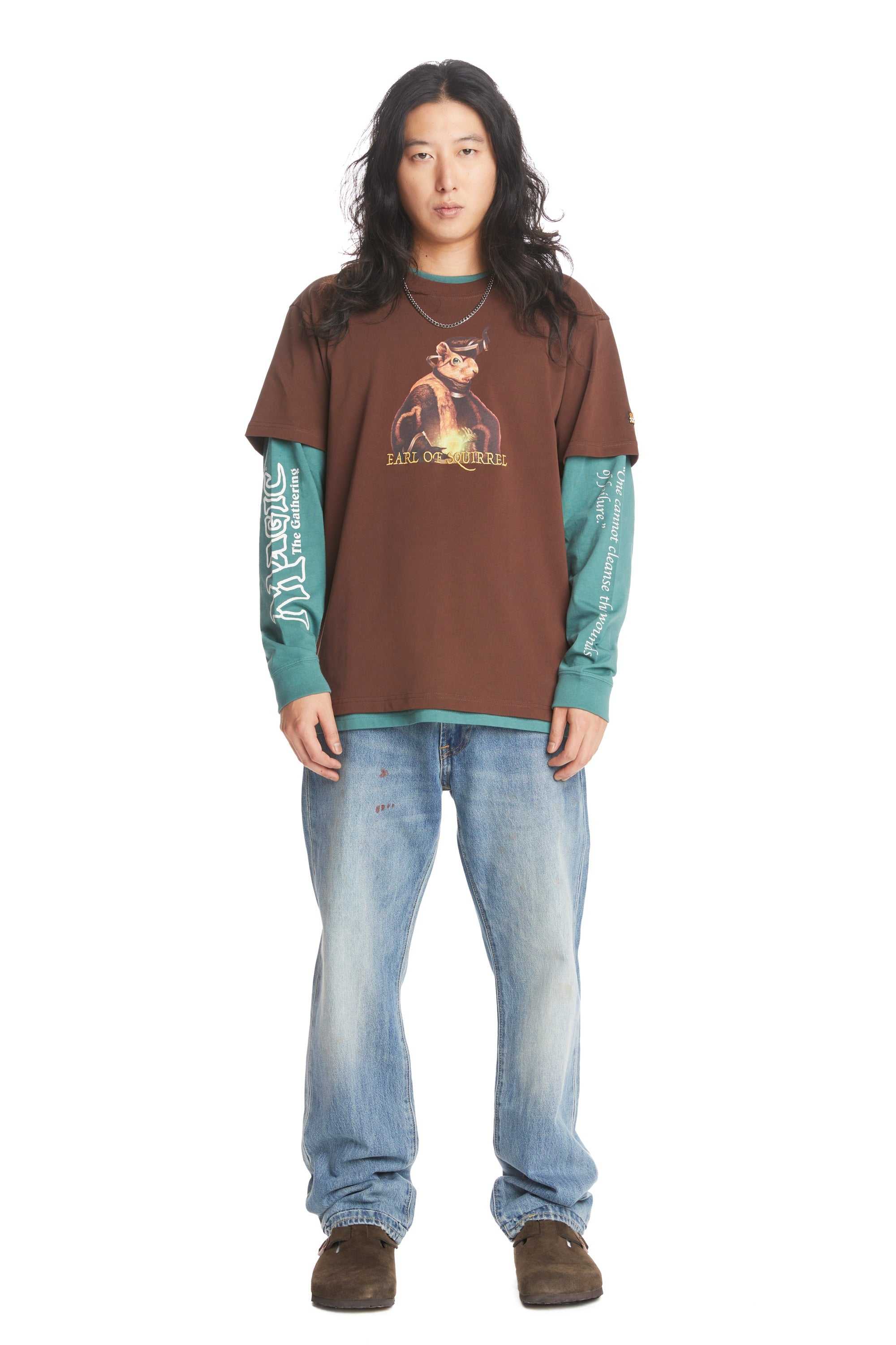 Brown Teddy Fresh TF x Magic: The Gathering Earl Of Squirrel Tee | SLGYHE316