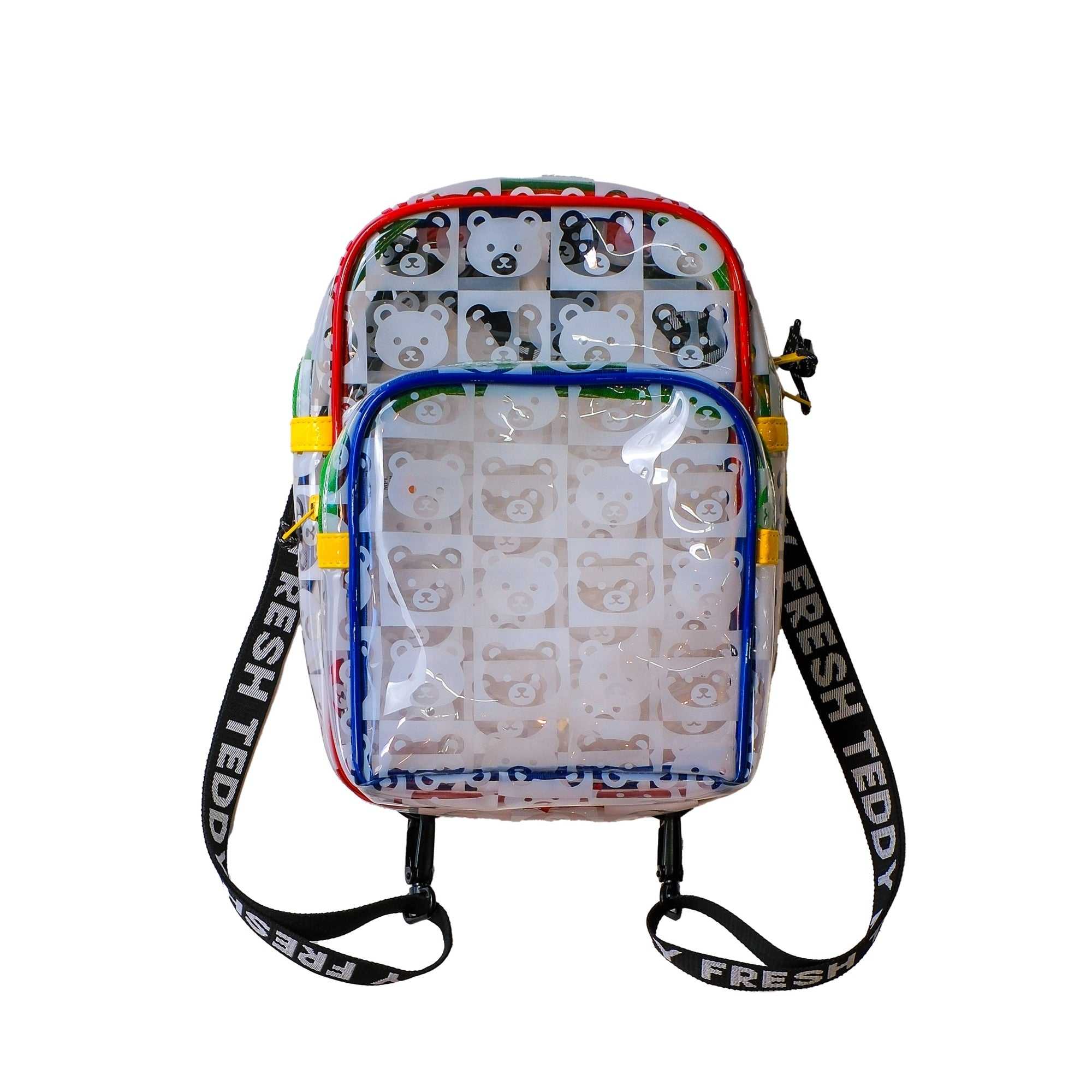 Clear Teddy Fresh Bear Check Clear Backpack | MOUYKL341